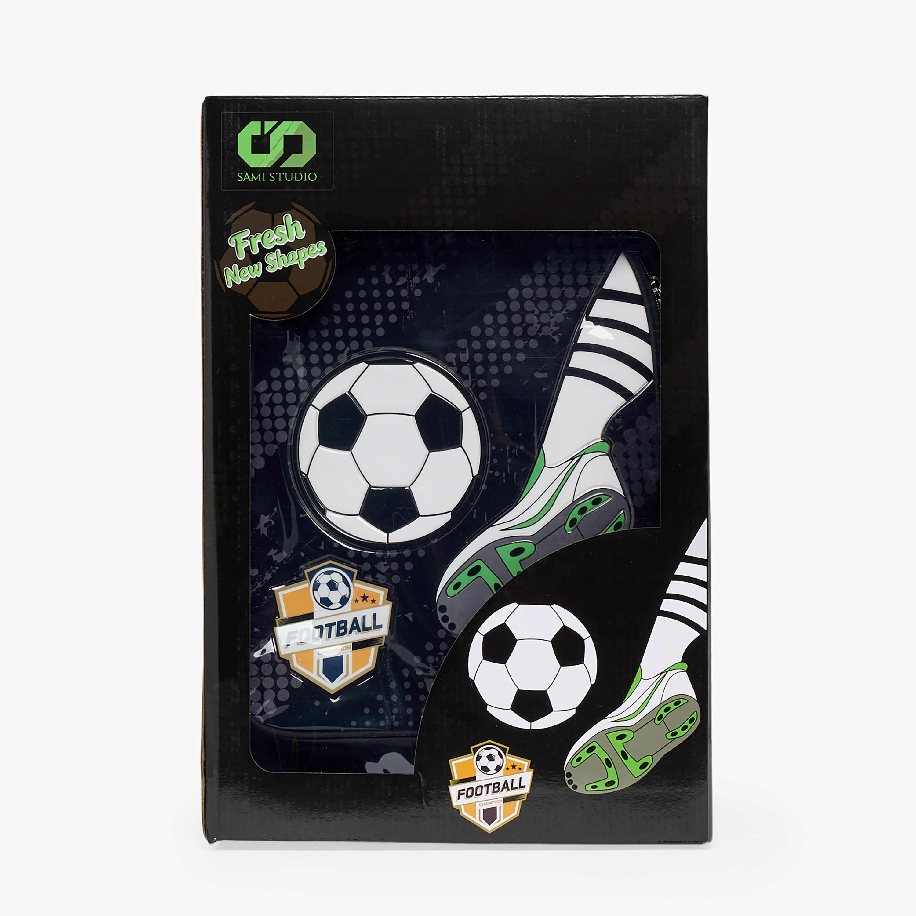 SAMI STUDIO Football 5-Piece School Trolley Bag Set for Boys 5-8 Years with Lunch Bag - 16 inches-school-bagsandbackpacks-trolleybags-image-22