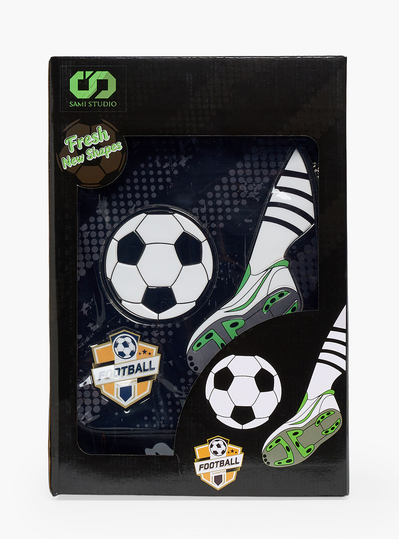 SAMI STUDIO Football 5-Piece School Trolley Bag Set for Boys 5-8 Years with Lunch Bag - 16 inches-school-bagsandbackpacks-trolleybags-image-22