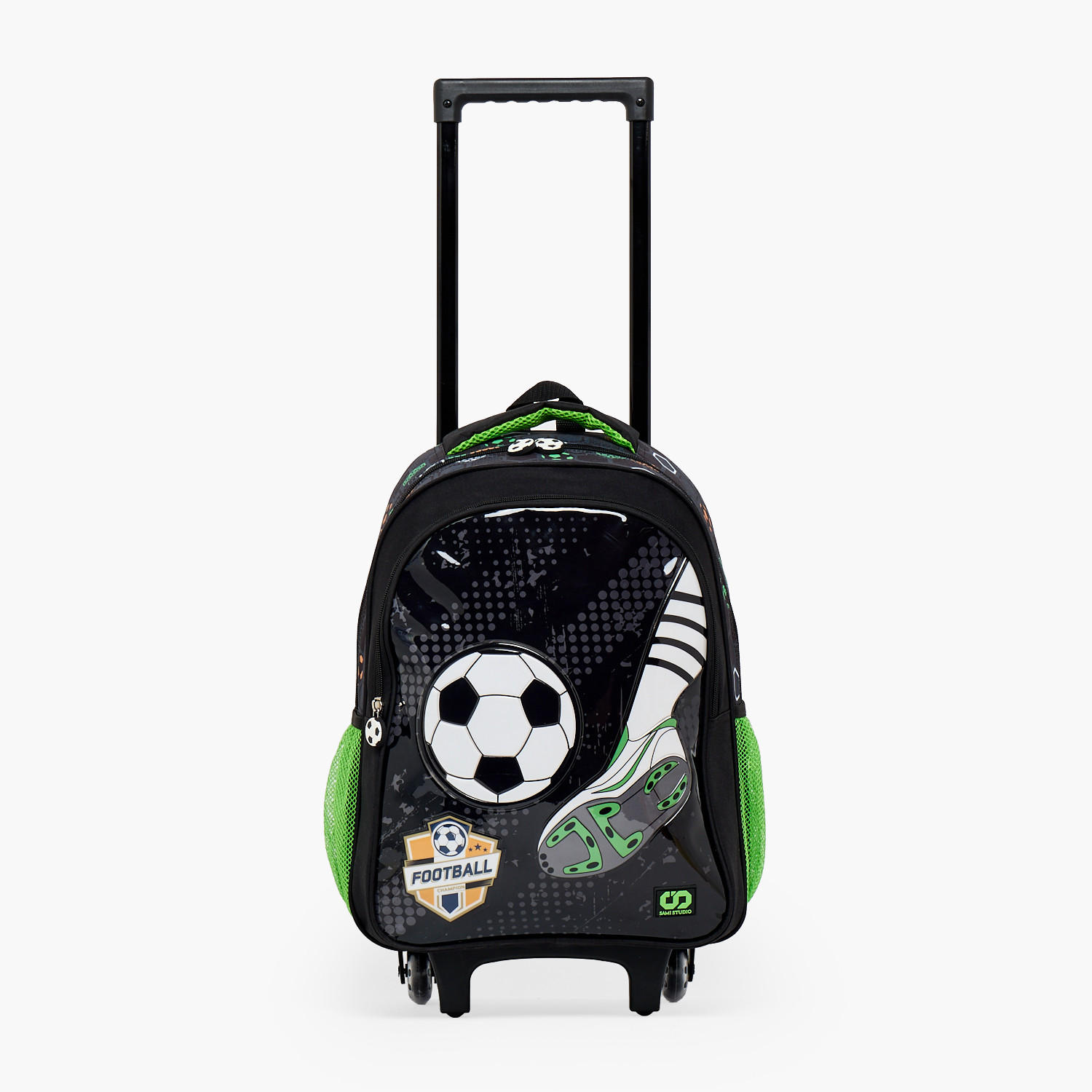 SAMI STUDIO Football 5-Piece School Trolley Bag Set for Boys 5-8 Years with Lunch Bag - 16 inches-school-bagsandbackpacks-trolleybags-image-5