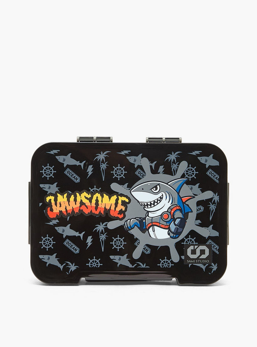 SAMI STUDIO Shark Print 5-Piece School Trolley Bag Set for Boys 5-8 Years with Lunch Box - 16 inches-school-bagsandbackpacks-trolleybags-image-18
