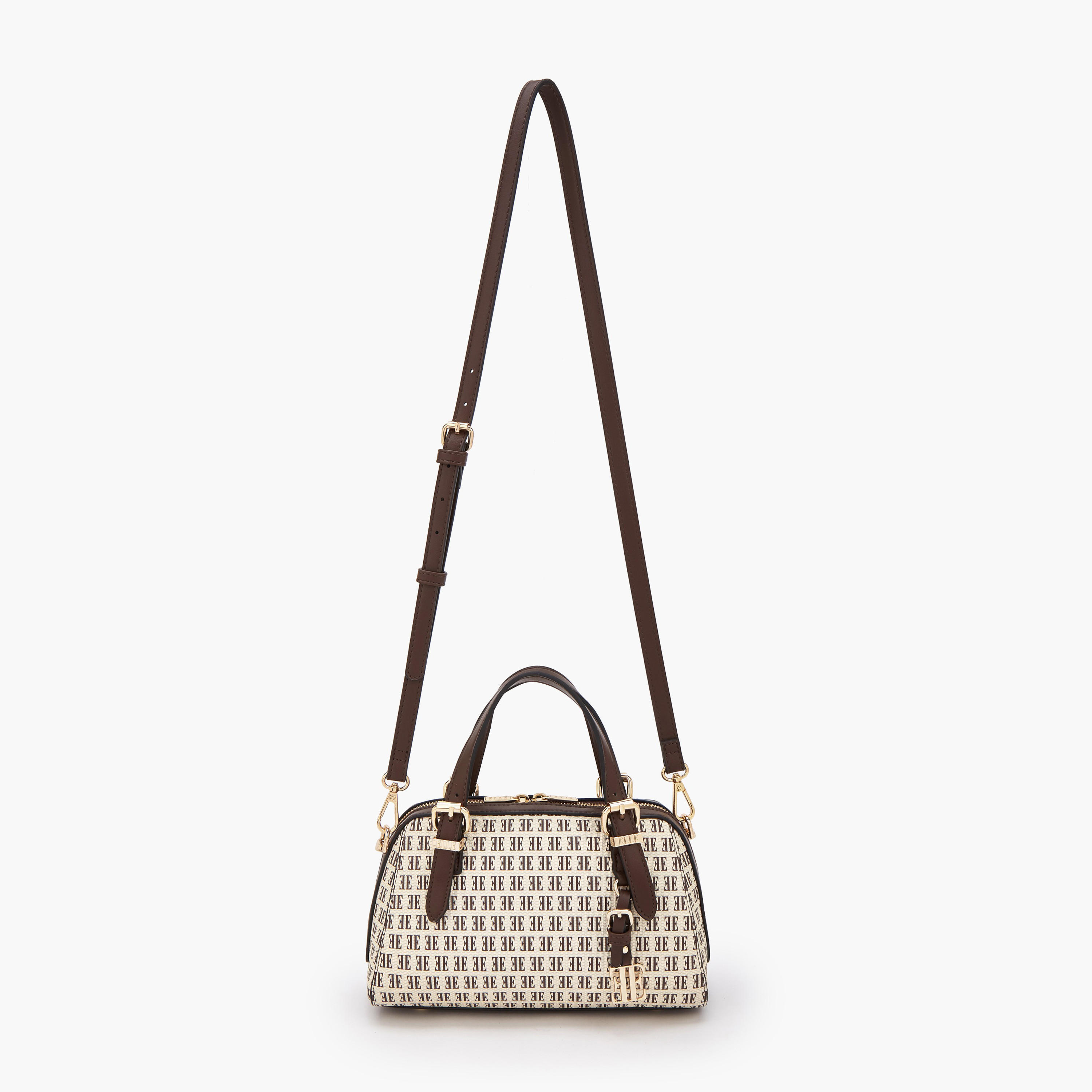 شنطة توتي بطبعات مونوجرام وسحاب إغلاق من إيل-women-bagsandwallets-handbags-image-2