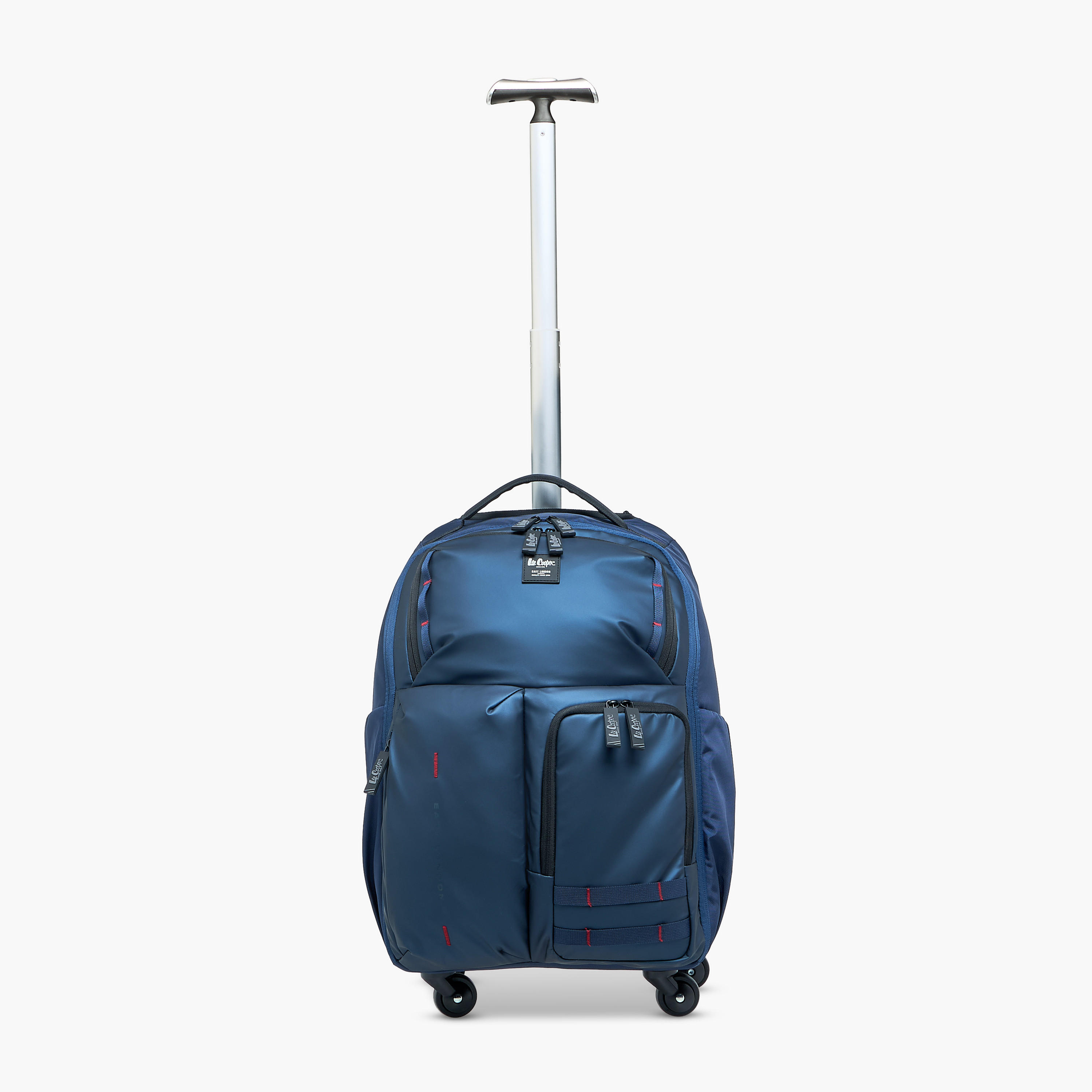 Lee Cooper Solid Trolley Bag for Kids 13 Years+ with Retractable Handle-school-bagsandbackpacks-trolleybags-image-3
