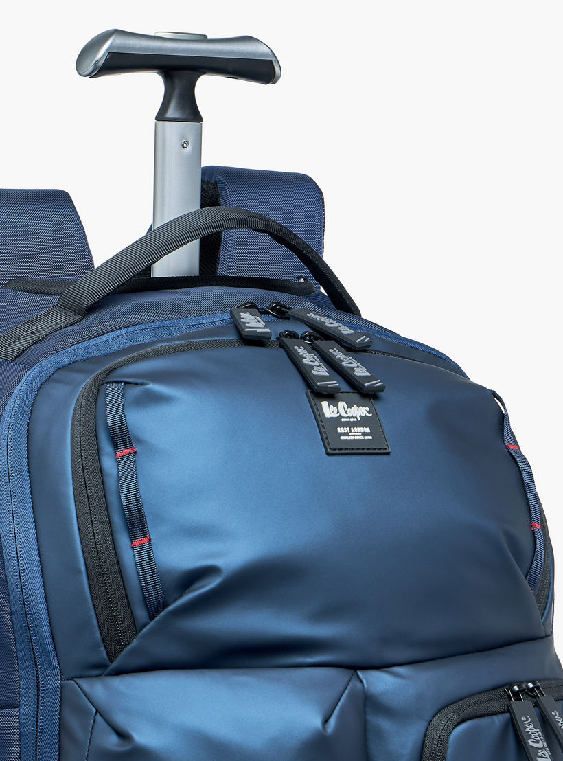 Lee Cooper Solid Trolley Bag for Kids 13 Years+ with Retractable Handle-school-bagsandbackpacks-trolleybags-image-4