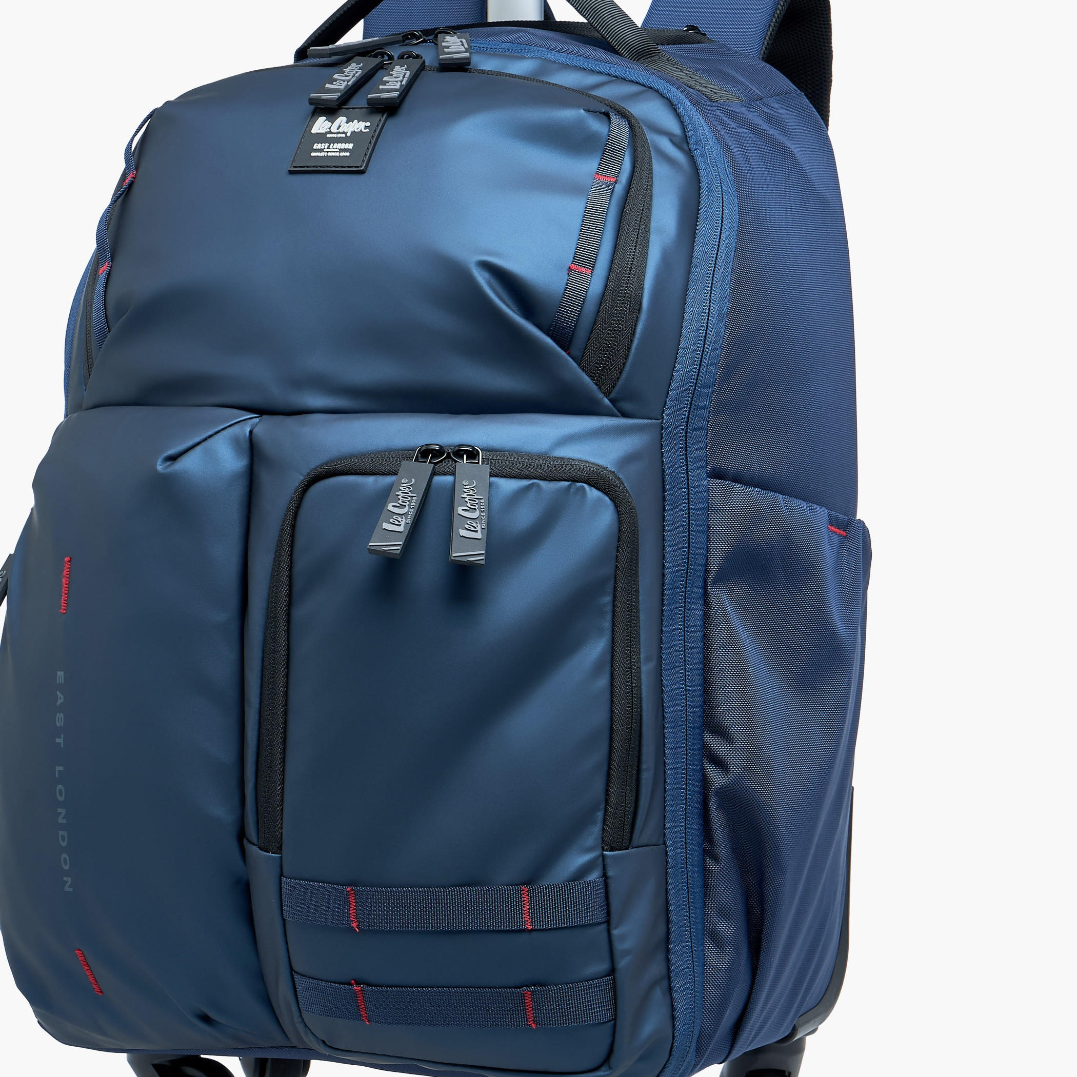 Lee Cooper Solid Trolley Bag for Kids 13 Years+ with Retractable Handle-school-bagsandbackpacks-trolleybags-image-5