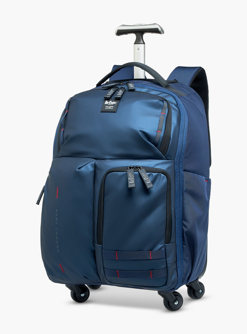 Lee Cooper Solid Trolley Bag for Kids 13 Years+ with Retractable Handle-school-bagsandbackpacks-trolleybags-image-7