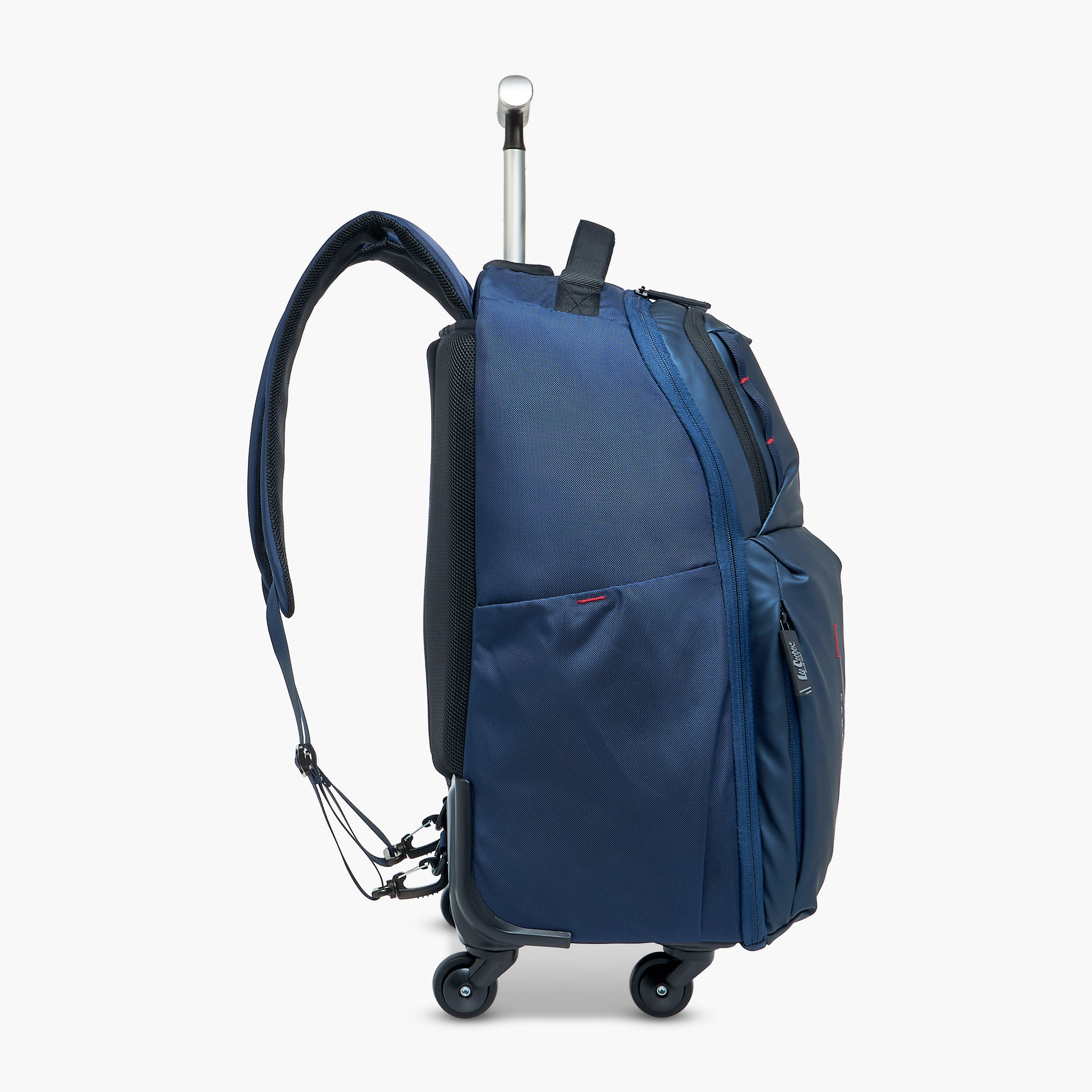Lee Cooper Solid Trolley Bag for Kids 13 Years+ with Retractable Handle-school-bagsandbackpacks-trolleybags-image-8