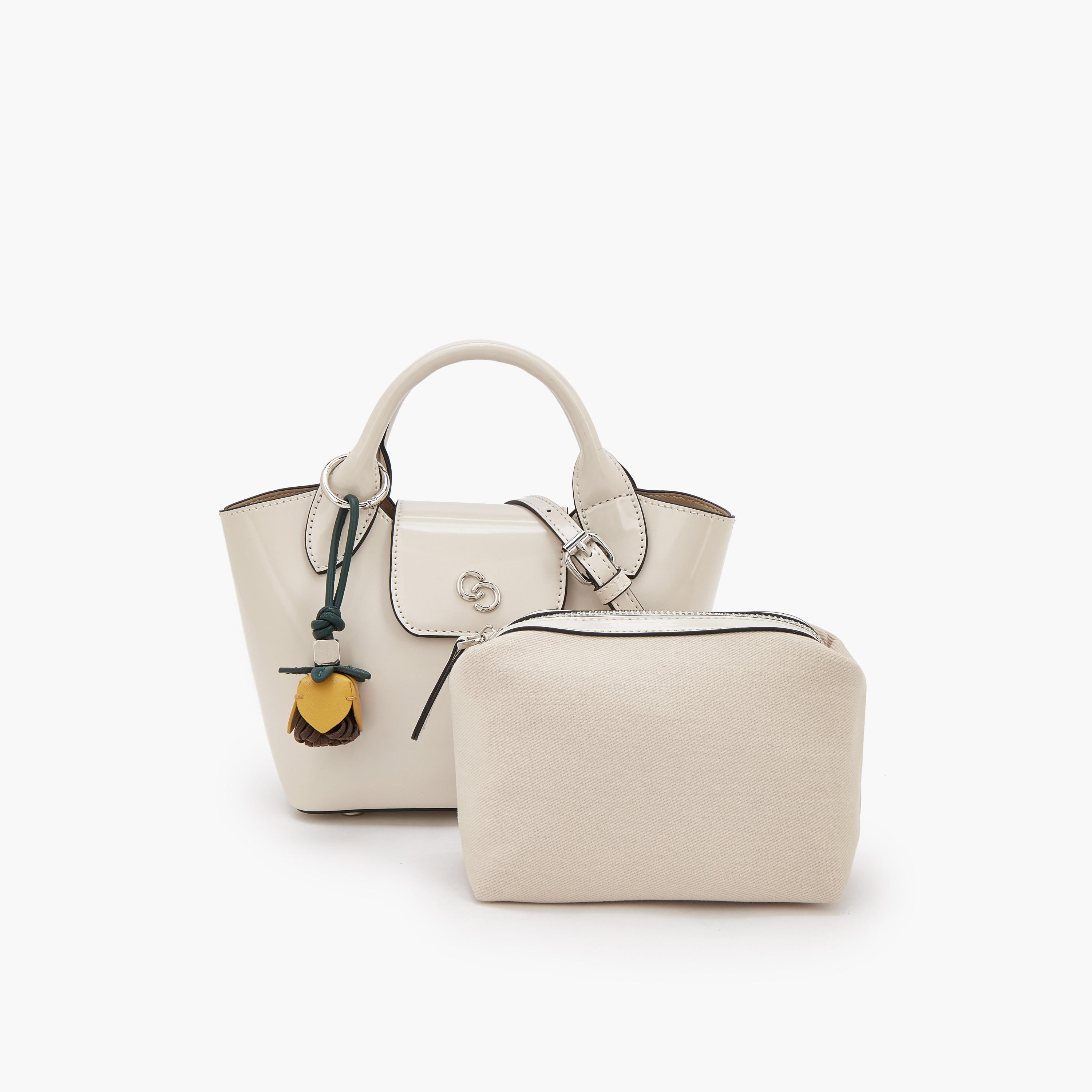 Celeste Solid Tote Bag with Pouch-women-bagsandwallets-handbags-image-11
