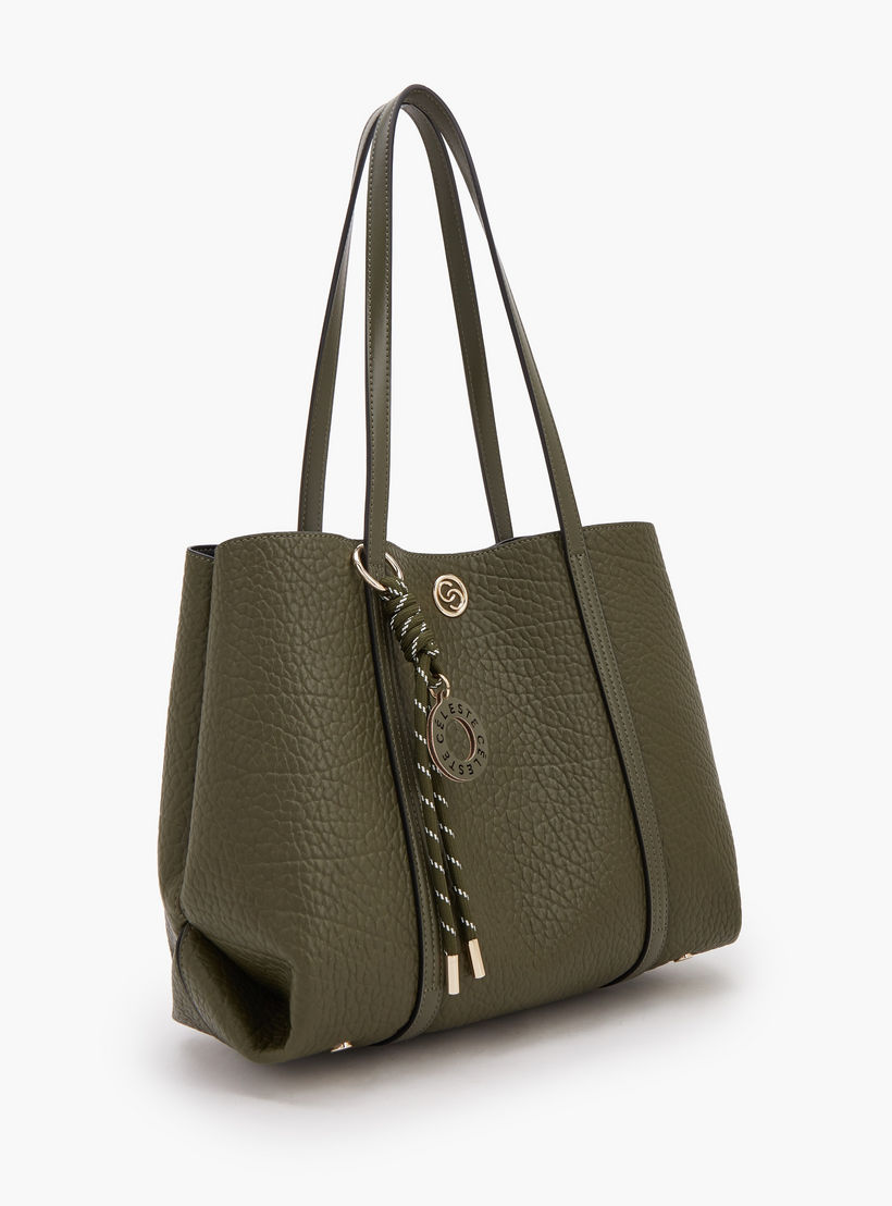 Celeste Textured Tote Bag with Pouch-women-bagsandwallets-handbags-image-5