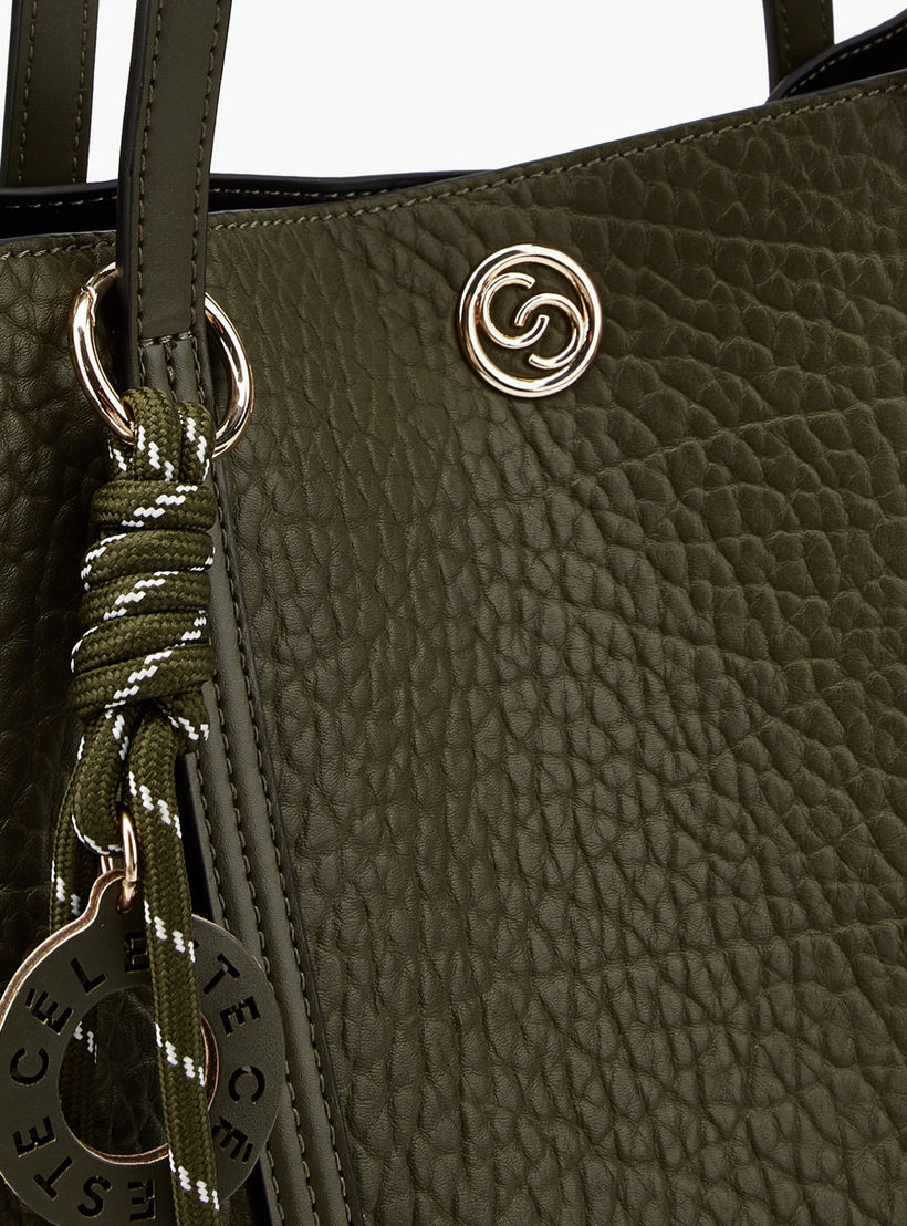 Celeste Textured Tote Bag with Pouch-women-bagsandwallets-handbags-image-9