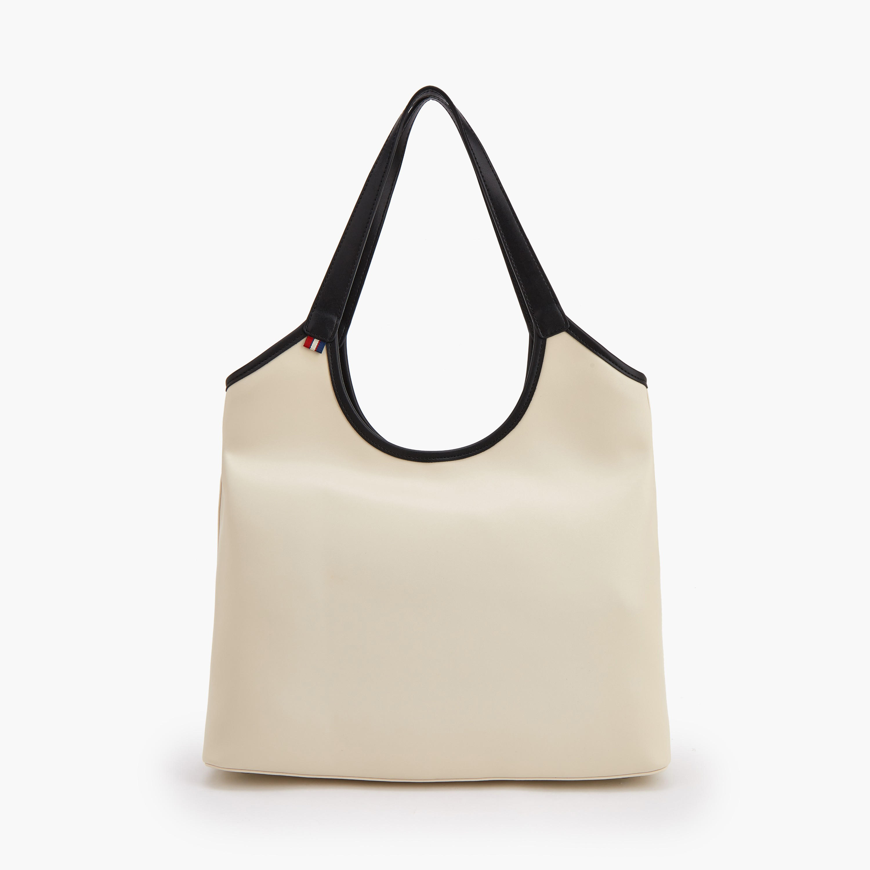 Lee Cooper Contrast Trim Shoulder Bag with Flap Pocket-women-bagsandwallets-handbags-image-4