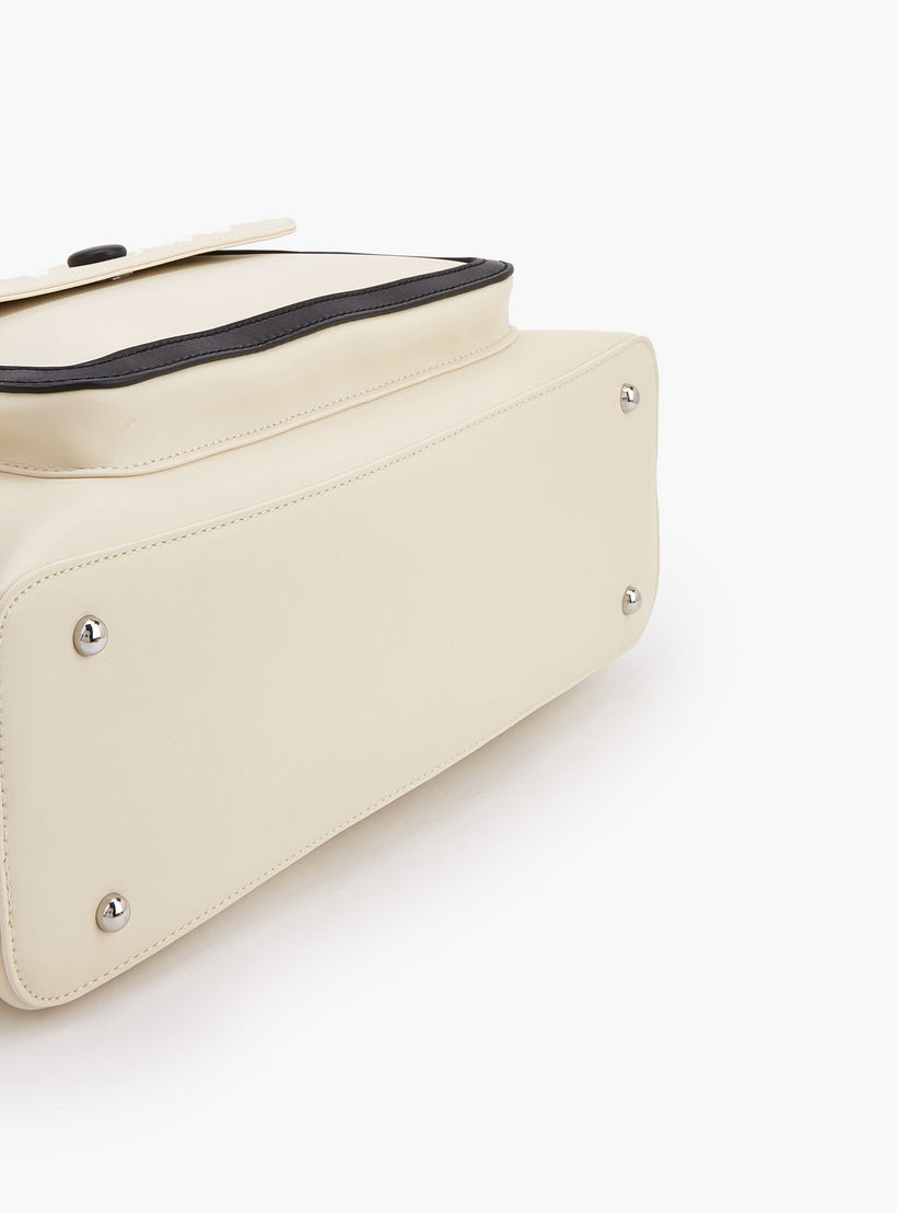 Lee Cooper Contrast Trim Shoulder Bag with Flap Pocket-women-bagsandwallets-handbags-image-5