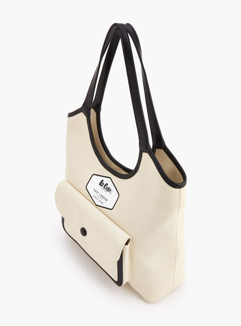 Lee Cooper Contrast Trim Shoulder Bag with Flap Pocket-women-bagsandwallets-handbags-image-6