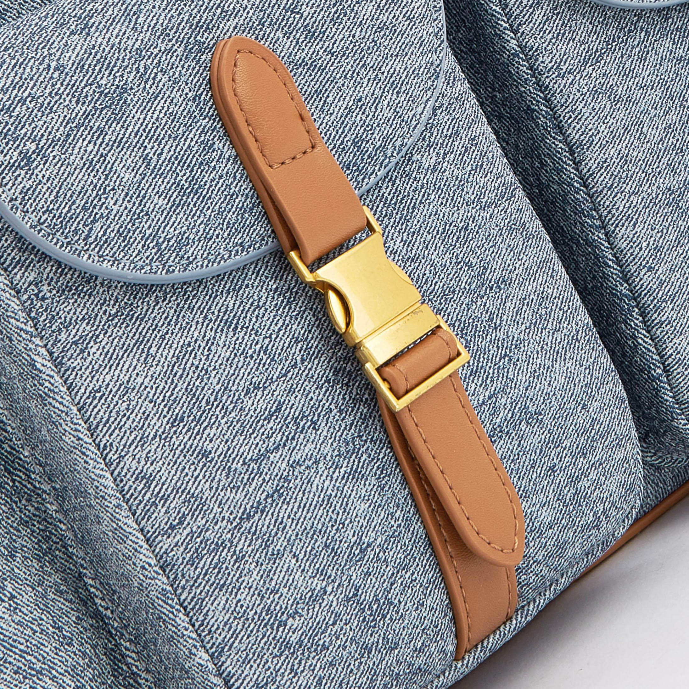 شنطة توت دينم بجيوب بإبزيم إغلاق من لي كوبر-women-bagsandwallets-handbags-image-4