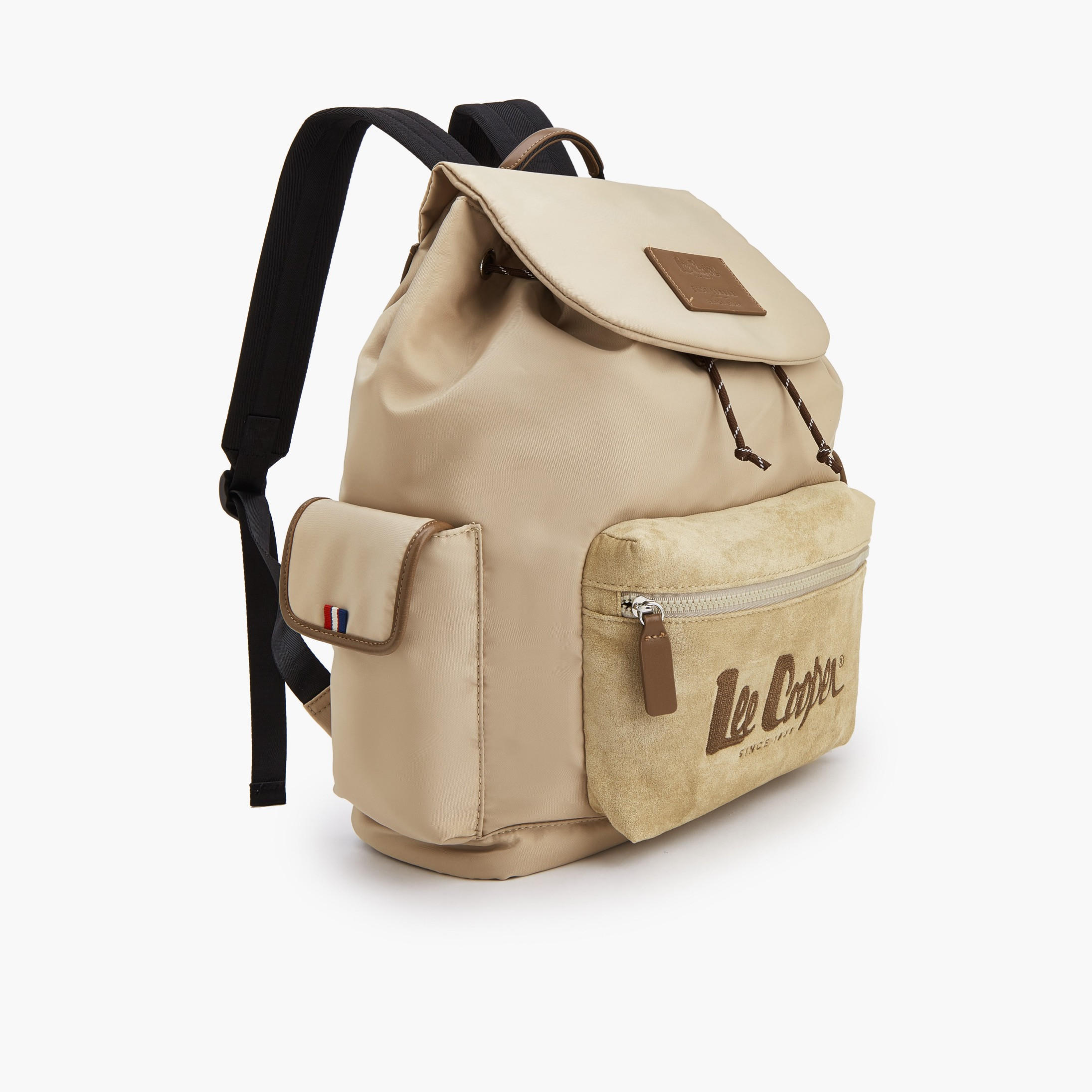 شنطة ظهر بأحزمة كتف قابلة للتعديل وطبعات الشعار من لي كوبر-school-bagsandbackpacks-backpacks-image-4