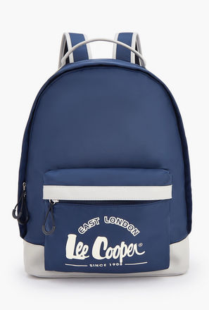شنطة ظهر بأحزمة كتف قابلة للتعديل وطبعات الشعار من لي كوبر-school-bagsandbackpacks-image-1
