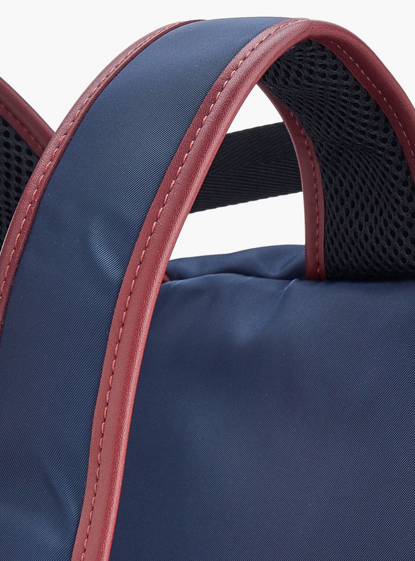 Lee Cooper Logo Print Backpack with Front Pocket-school-bagsandbackpacks-backpacks-image-6