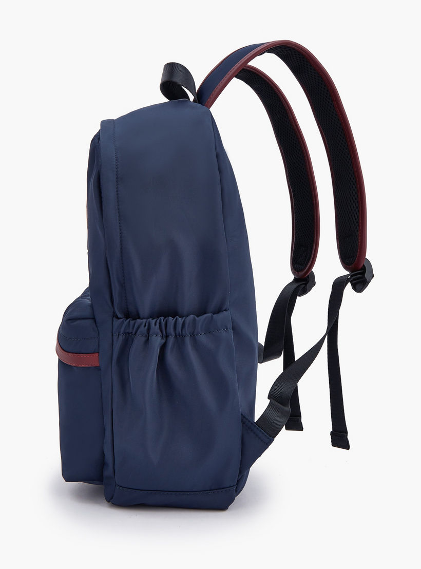 Lee Cooper Logo Print Backpack with Front Pocket-school-bagsandbackpacks-backpacks-image-3