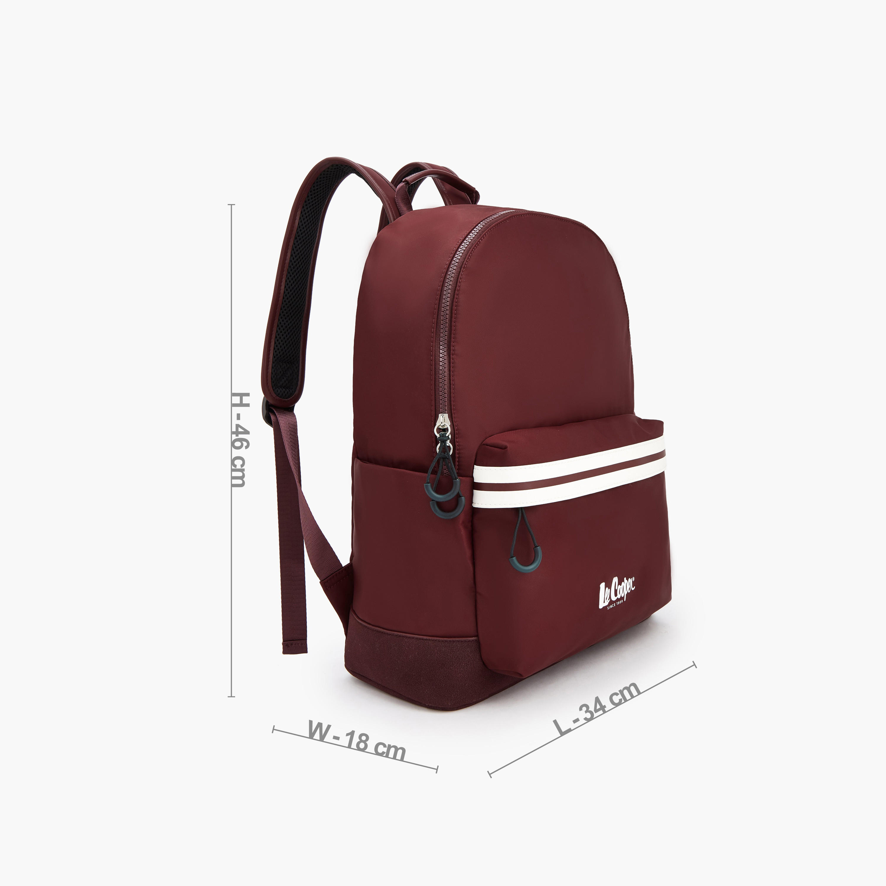 Lee Cooper Logo Print Backpack with Adjustable Shoulder Straps-school-bagsandbackpacks-backpacks-image-2