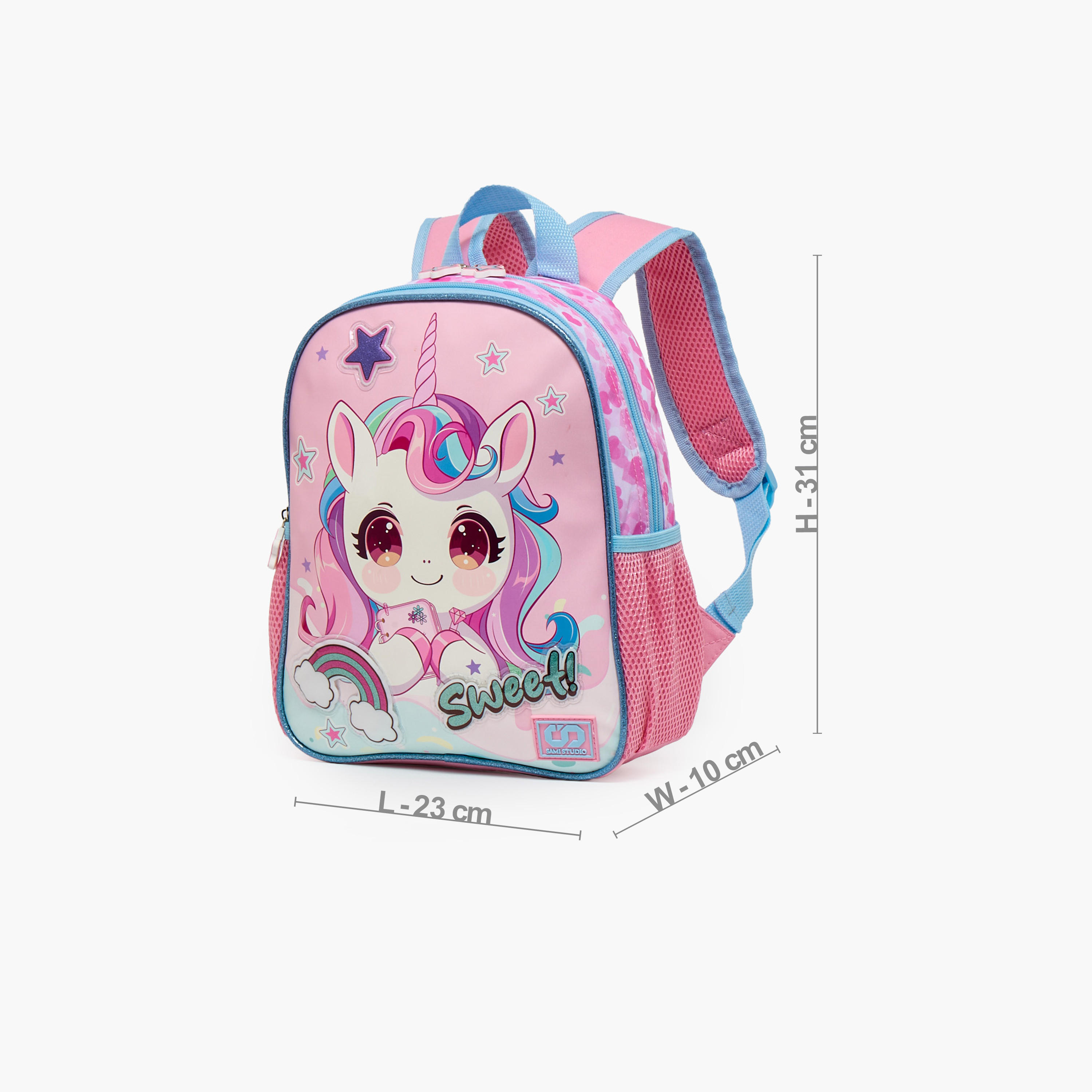 SAMI STUDIO Printed 3-Piece School Backpack Set for Girls 2-5 Years with Lunch Bag - 12 inches-school-bagsandbackpacks-backpacks-image-8