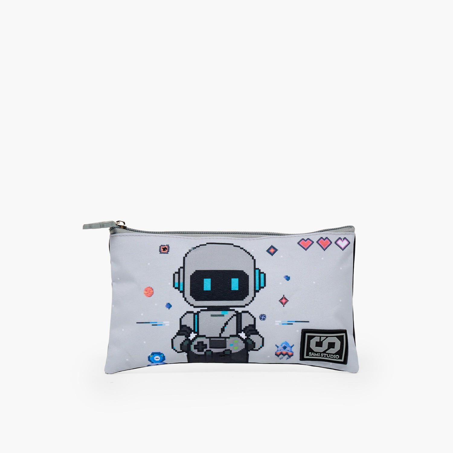 SAMI STUDIO Robot Print 3-Piece School Trolley Bag Set for Boys 2-5 Years with Lunch Bag - 12 inches-school-bagsandbackpacks-trolleybags-image-17