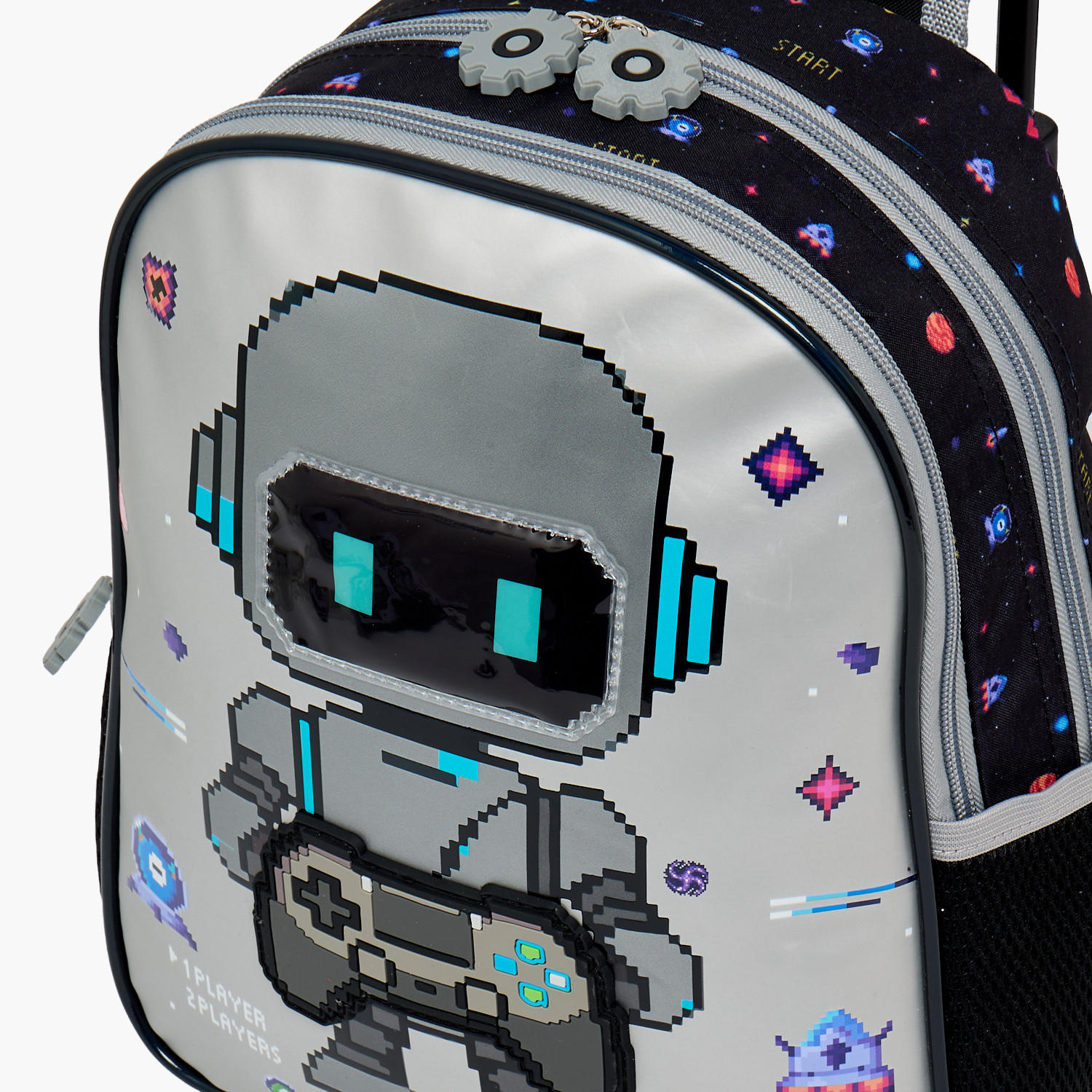 SAMI STUDIO Robot Print 3-Piece School Trolley Bag Set for Boys 2-5 Years with Lunch Bag - 12 inches-school-bagsandbackpacks-trolleybags-image-7