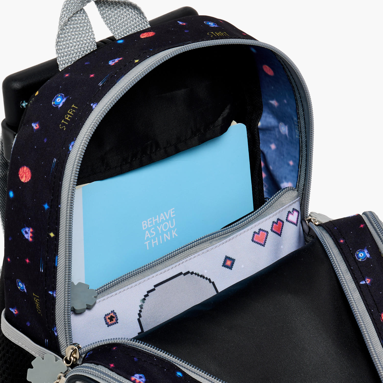 SAMI STUDIO Robot Print 3-Piece School Trolley Bag Set for Boys 2-5 Years with Lunch Bag - 12 inches-school-bagsandbackpacks-trolleybags-image-8