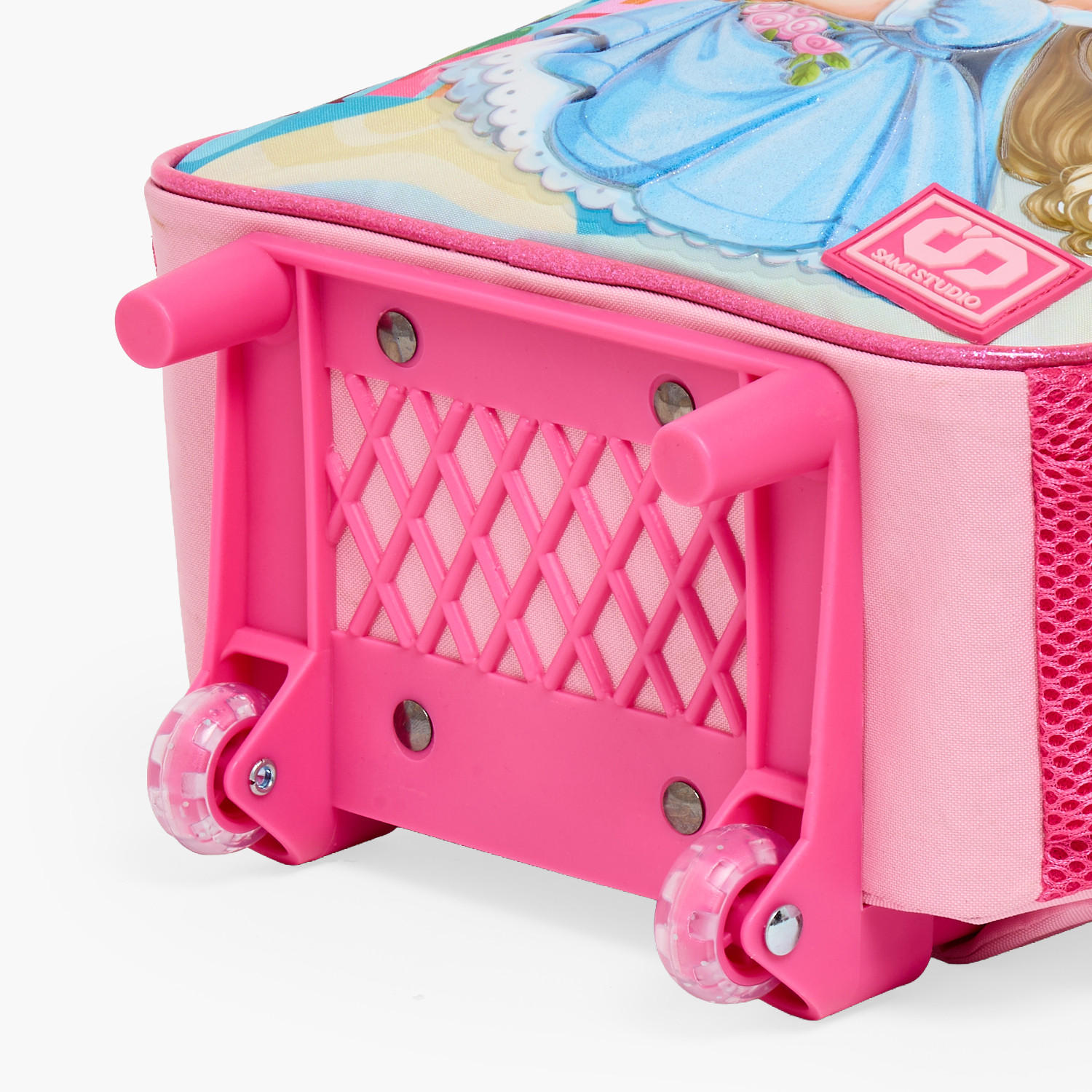 SAMI STUDIO Princess 3-Piece School Trolley Bag Set for Girl 2-5 Years with Lunch Bag - 12 inches-school-bagsandbackpacks-trolleybags-image-13