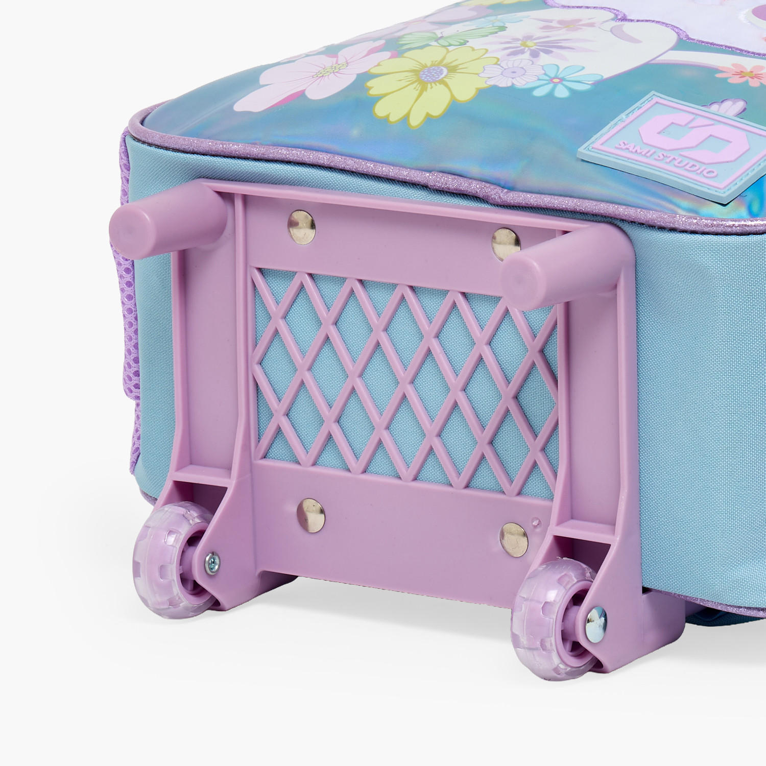 SAMI STUDIO Cat Print 3-Piece School Trolley Bag Set for Girls 2-5 Years with Lunch Bag - 12 inches-school-bagsandbackpacks-trolleybags-image-13