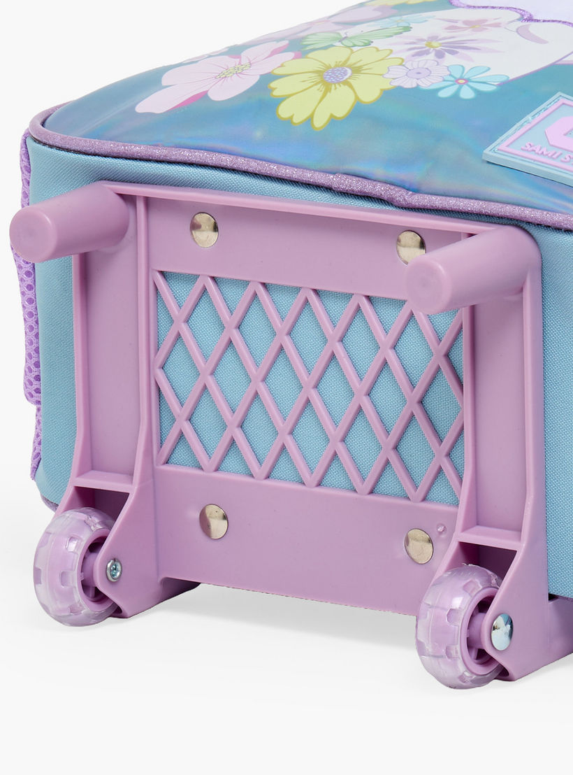 SAMI STUDIO Cat Print 3-Piece School Trolley Bag Set for Girls 2-5 Years with Lunch Bag - 12 inches-school-bagsandbackpacks-trolleybags-image-13