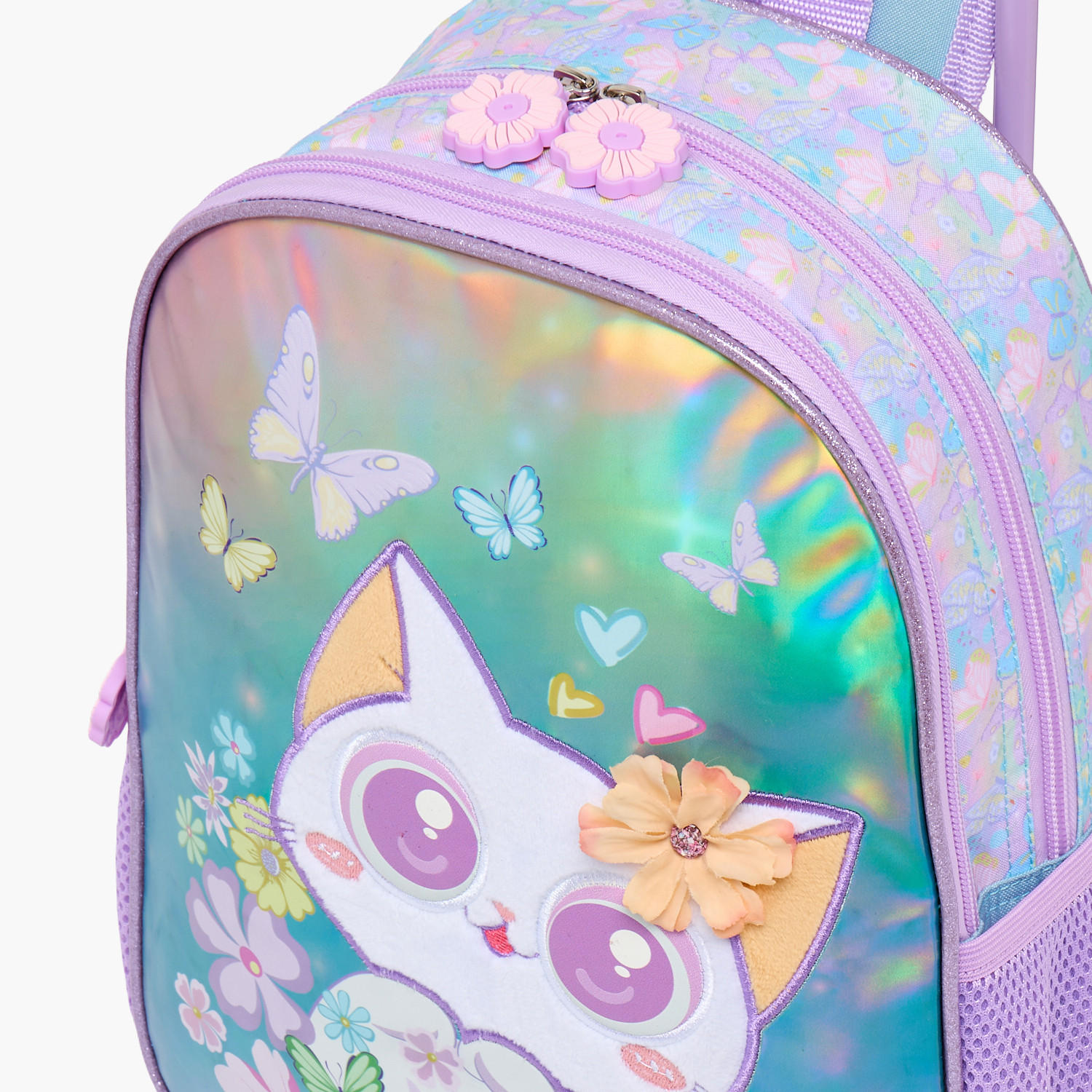 SAMI STUDIO Cat Print 3-Piece School Trolley Bag Set for Girls 2-5 Years with Lunch Bag - 12 inches-school-bagsandbackpacks-trolleybags-image-7