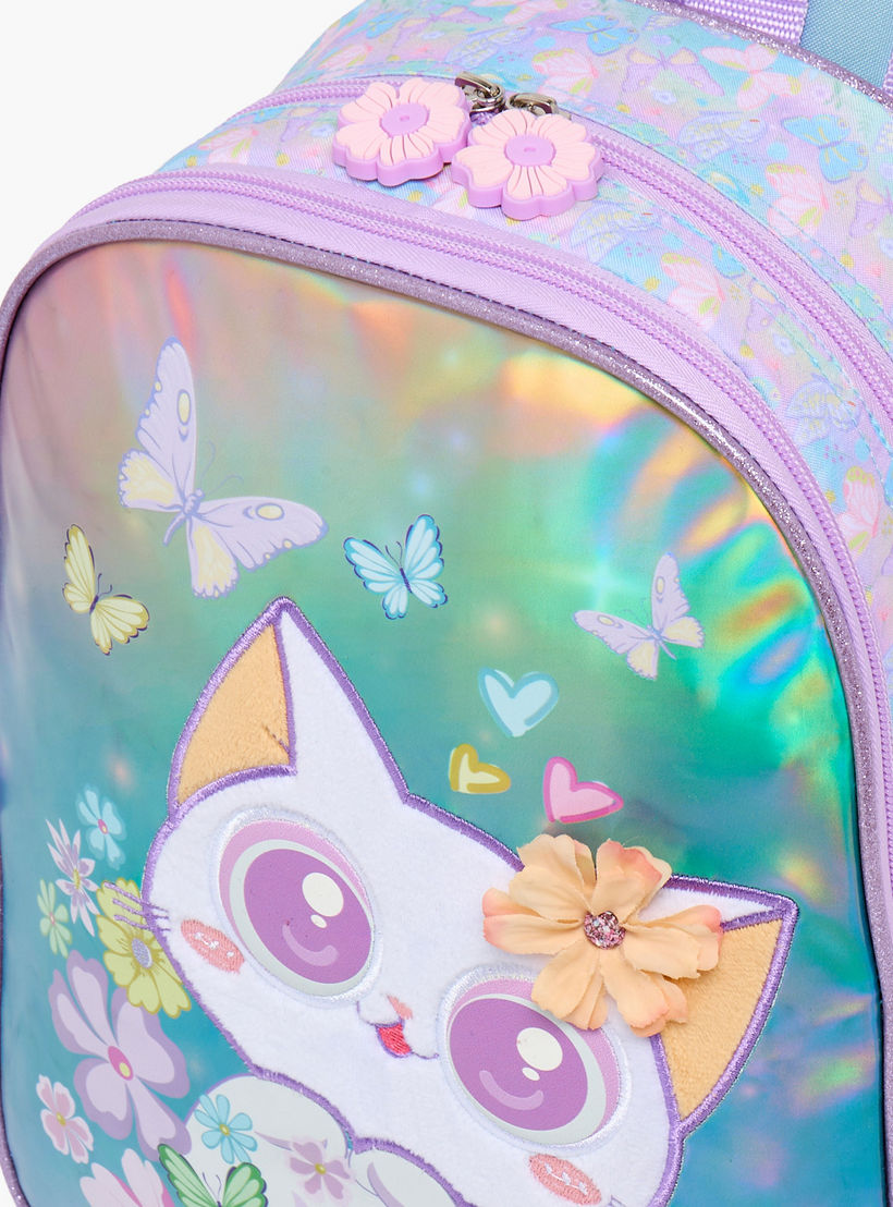 SAMI STUDIO Cat Print 3-Piece School Trolley Bag Set for Girls 2-5 Years with Lunch Bag - 12 inches-school-bagsandbackpacks-trolleybags-image-7