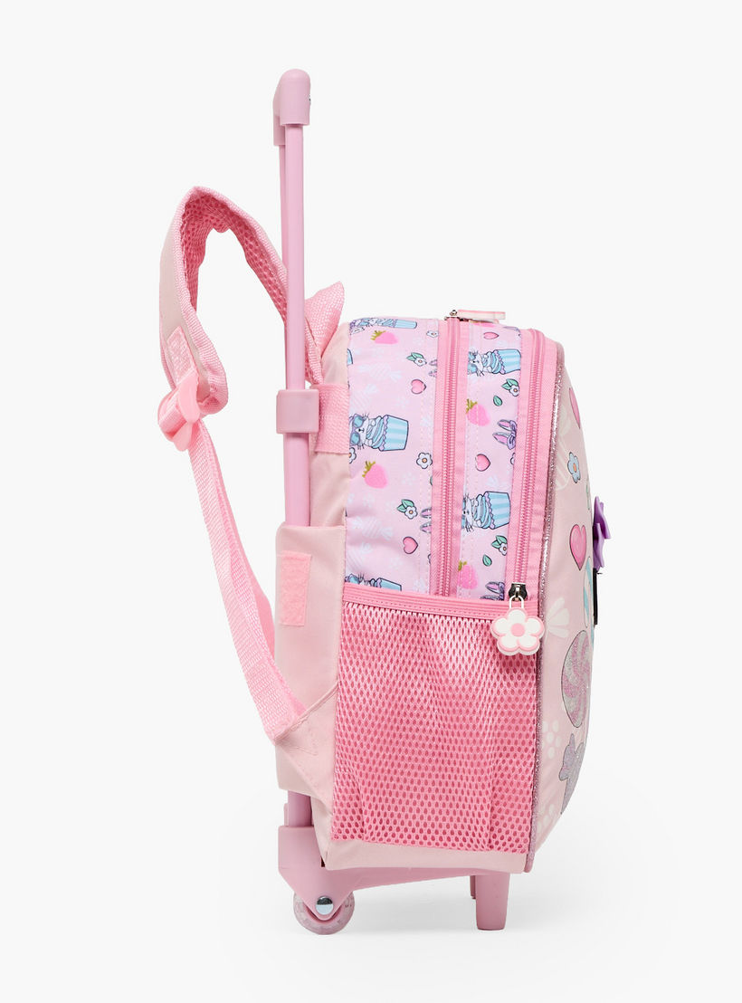 SAMI STUDIO Rabbit 3-Piece School Trolley Bag Set for Girls 2-5 Years with Lunch Bag - 12 inches-school-bagsandbackpacks-trolleybags-image-10