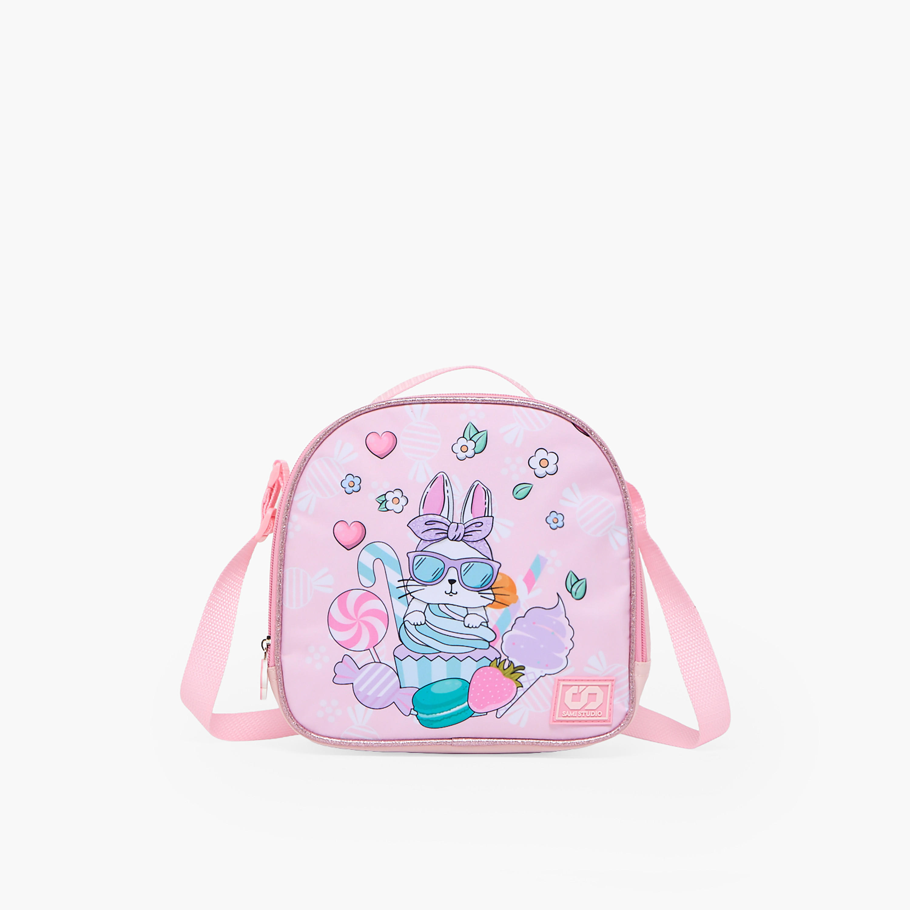 SAMI STUDIO Rabbit 3-Piece School Trolley Bag Set for Girls 2-5 Years with Lunch Bag - 12 inches-school-bagsandbackpacks-trolleybags-image-14