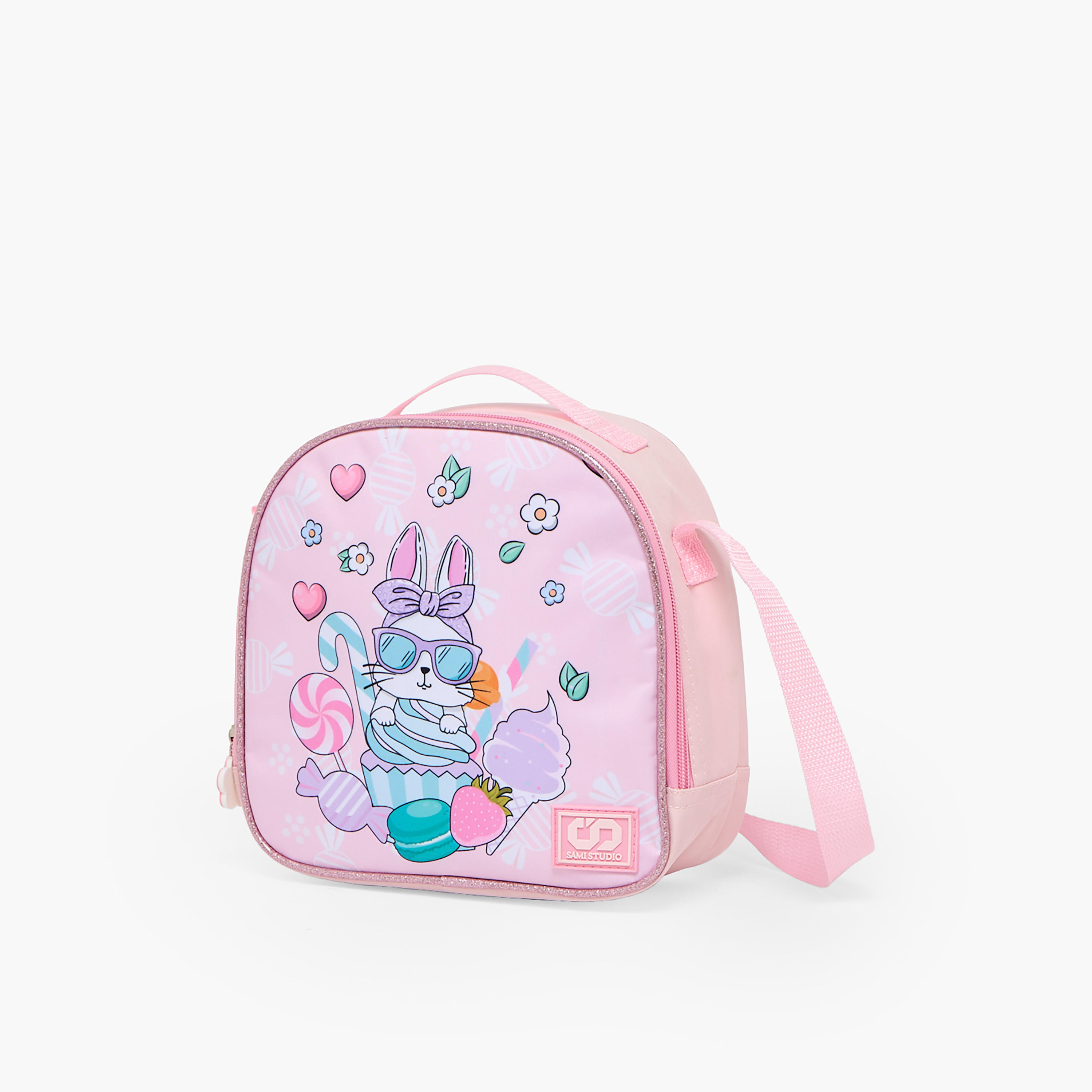 SAMI STUDIO Rabbit 3-Piece School Trolley Bag Set for Girls 2-5 Years with Lunch Bag - 12 inches-school-bagsandbackpacks-trolleybags-image-15