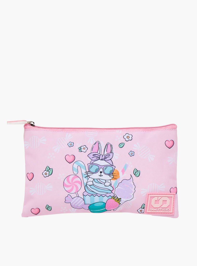 SAMI STUDIO Rabbit 3-Piece School Trolley Bag Set for Girls 2-5 Years with Lunch Bag - 12 inches-school-bagsandbackpacks-trolleybags-image-17