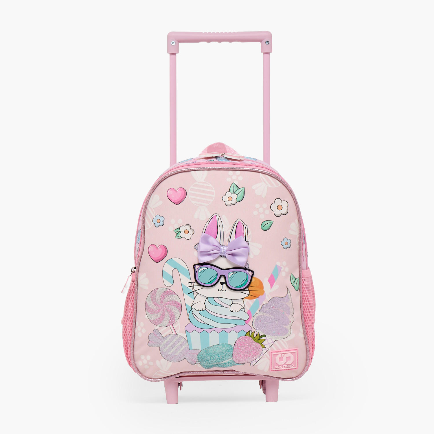 SAMI STUDIO Rabbit 3-Piece School Trolley Bag Set for Girls 2-5 Years with Lunch Bag - 12 inches-school-bagsandbackpacks-trolleybags-image-5
