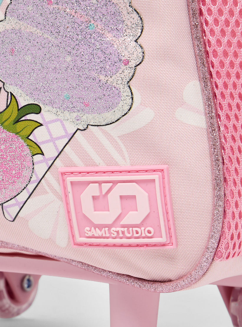SAMI STUDIO Rabbit 3-Piece School Trolley Bag Set for Girls 2-5 Years with Lunch Bag - 12 inches-school-bagsandbackpacks-trolleybags-image-6