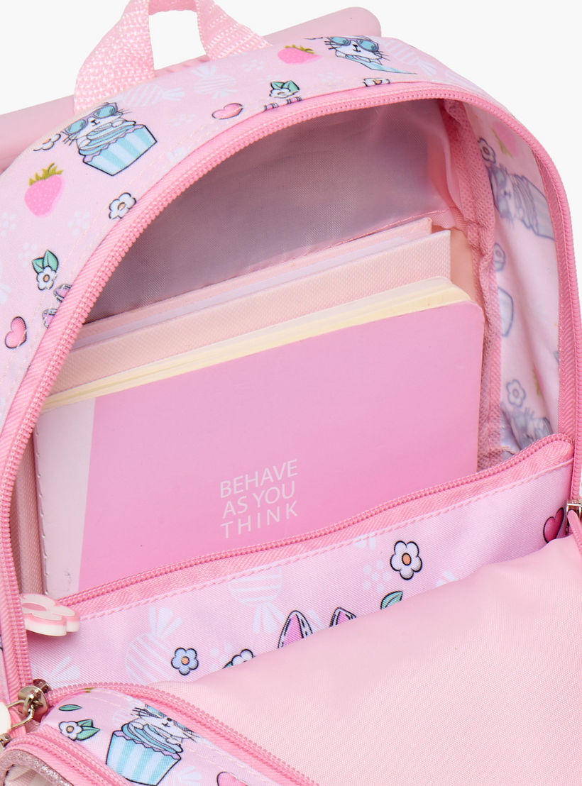 SAMI STUDIO Rabbit 3-Piece School Trolley Bag Set for Girls 2-5 Years with Lunch Bag - 12 inches-school-bagsandbackpacks-trolleybags-image-8