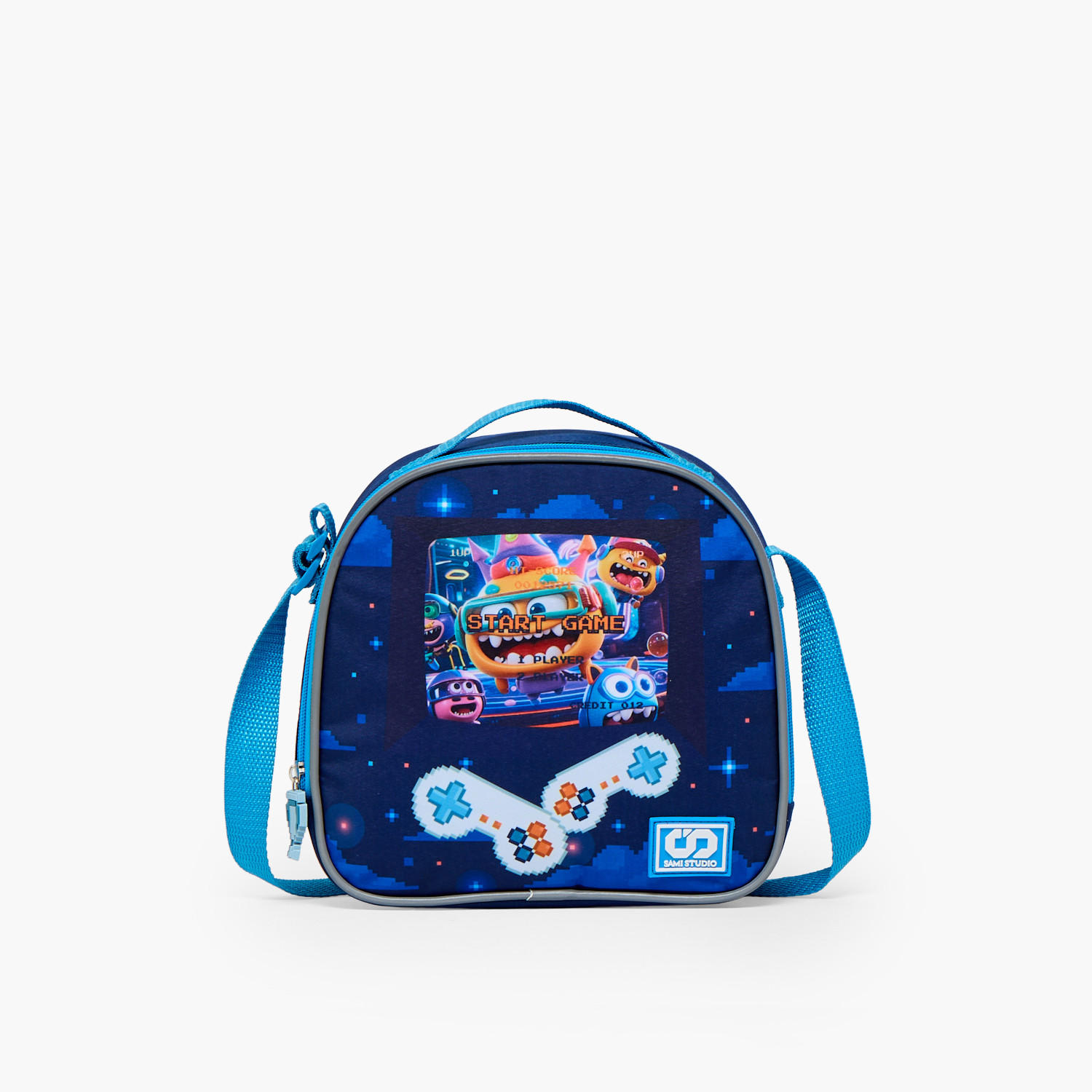 SAMI STUDIO Game Print 3-Piece School Trolley Bag Set for Boys 2-5 Years with Lunch Bag - 12 inches-school-bagsandbackpacks-trolleybags-image-14
