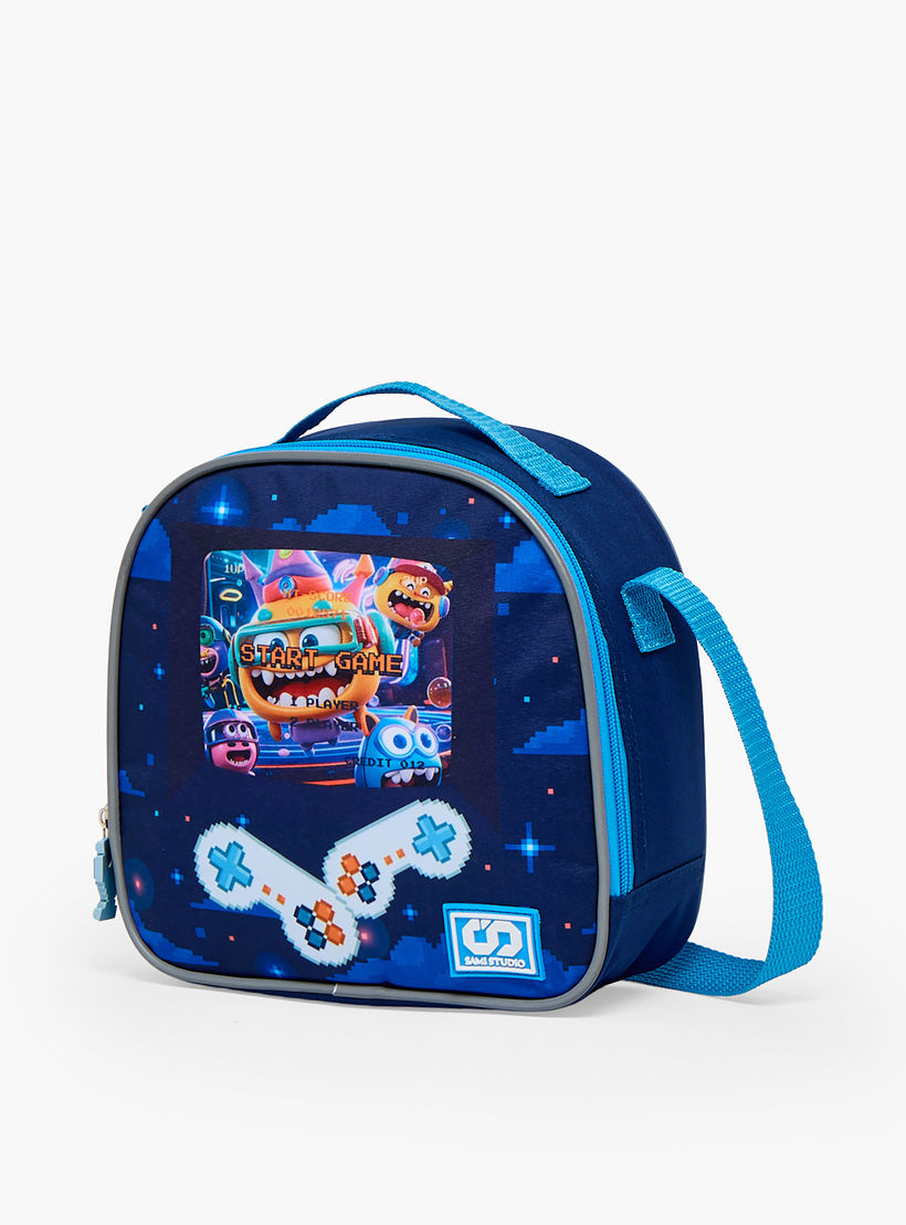 SAMI STUDIO Game Print 3-Piece School Trolley Bag Set for Boys 2-5 Years with Lunch Bag - 12 inches-school-bagsandbackpacks-trolleybags-image-15