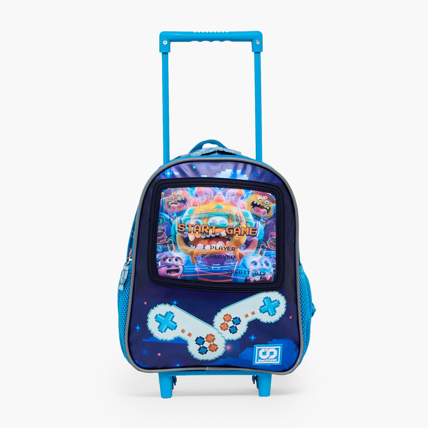 SAMI STUDIO Game Print 3-Piece School Trolley Bag Set for Boys 2-5 Years with Lunch Bag - 12 inches-school-bagsandbackpacks-trolleybags-image-5