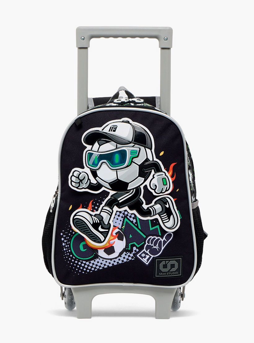 SAMI STUDIO Trolley Bag for Boys 5-8 Years with Adjustable Shoulder Straps - 12 inches-school-bagsandbackpacks-trolleybags-image-1