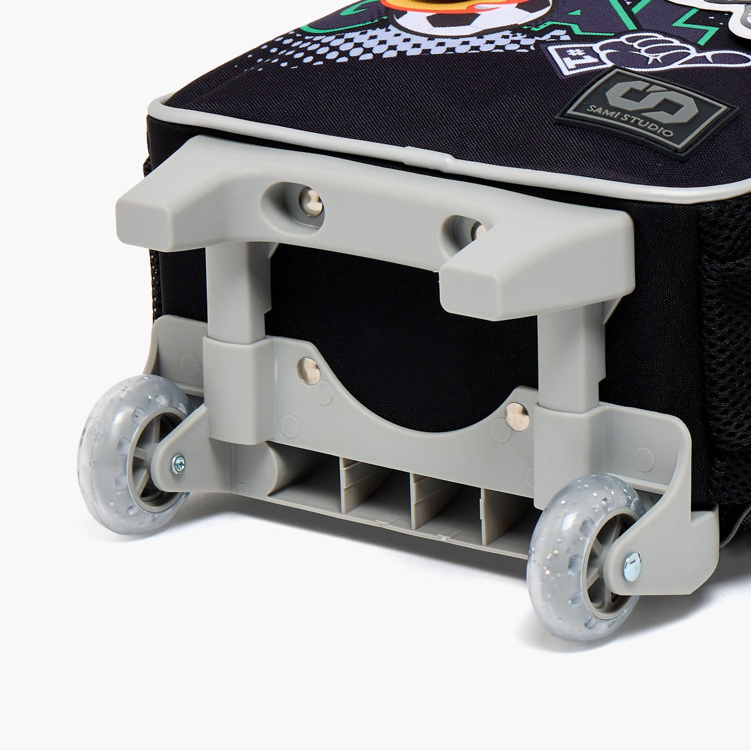 SAMI STUDIO Trolley Bag for Boys 5-8 Years with Adjustable Shoulder Straps - 12 inches-school-bagsandbackpacks-trolleybags-image-12