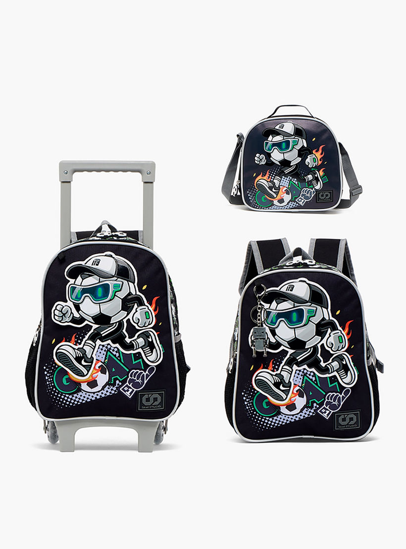 SAMI STUDIO Trolley Bag for Boys 5-8 Years with Adjustable Shoulder Straps - 12 inches-school-bagsandbackpacks-trolleybags-image-13