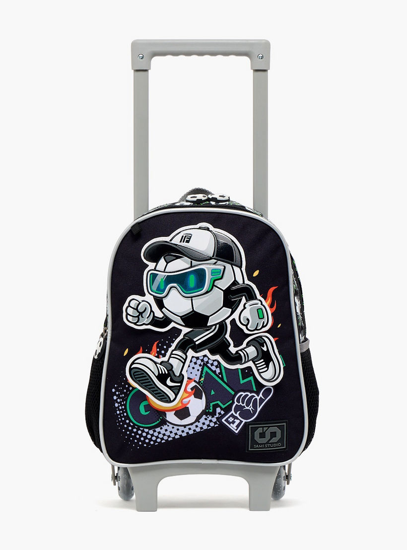 SAMI STUDIO Trolley Bag for Boys 5-8 Years with Adjustable Shoulder Straps - 12 inches-school-bagsandbackpacks-trolleybags-image-4