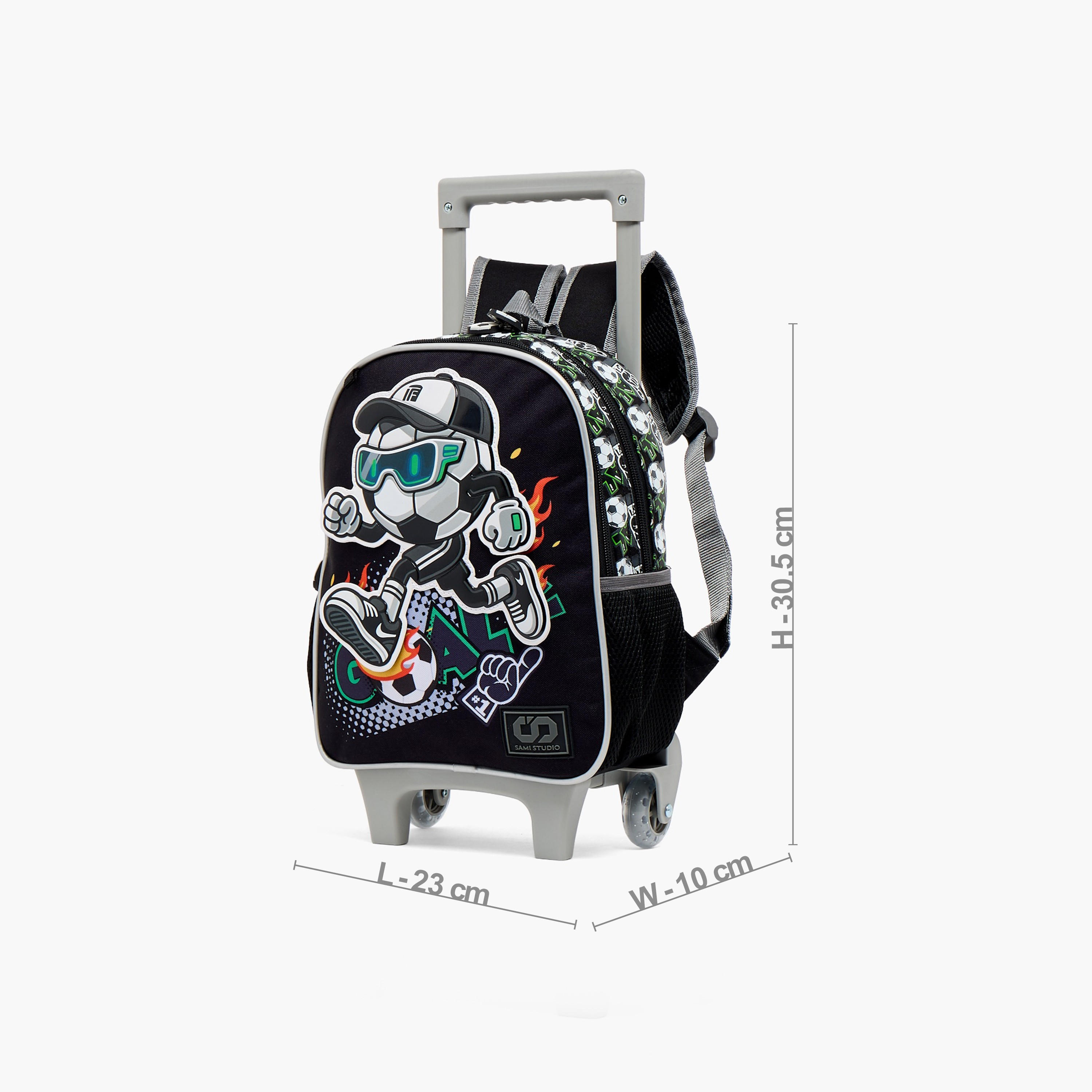 SAMI STUDIO Trolley Bag for Boys 5-8 Years with Adjustable Shoulder Straps - 12 inches-school-bagsandbackpacks-trolleybags-image-8