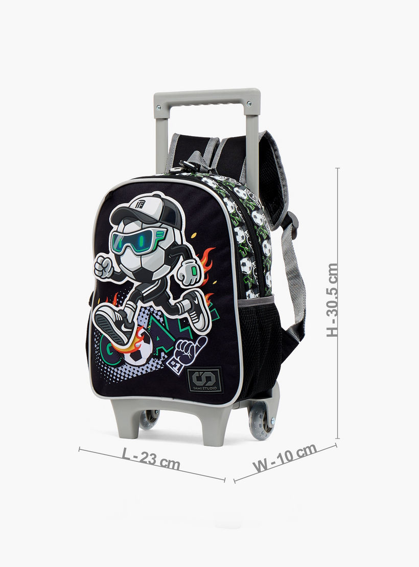 SAMI STUDIO Trolley Bag for Boys 5-8 Years with Adjustable Shoulder Straps - 12 inches-school-bagsandbackpacks-trolleybags-image-8