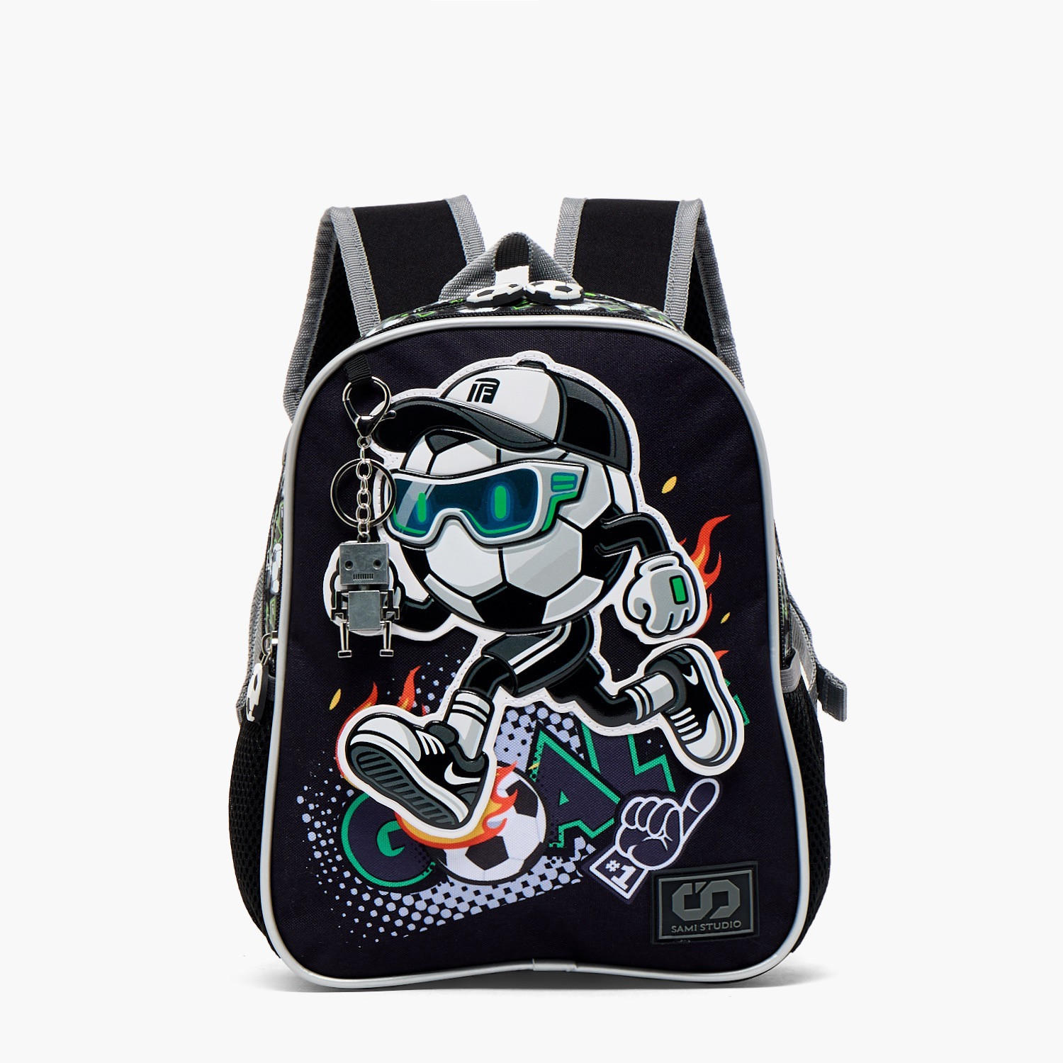 SAMI STUDIO Printed Backpack for Boys 5-8 Years with Adjustable Shoulder Straps - 12 inches-school-bagsandbackpacks-backpacks-image-1