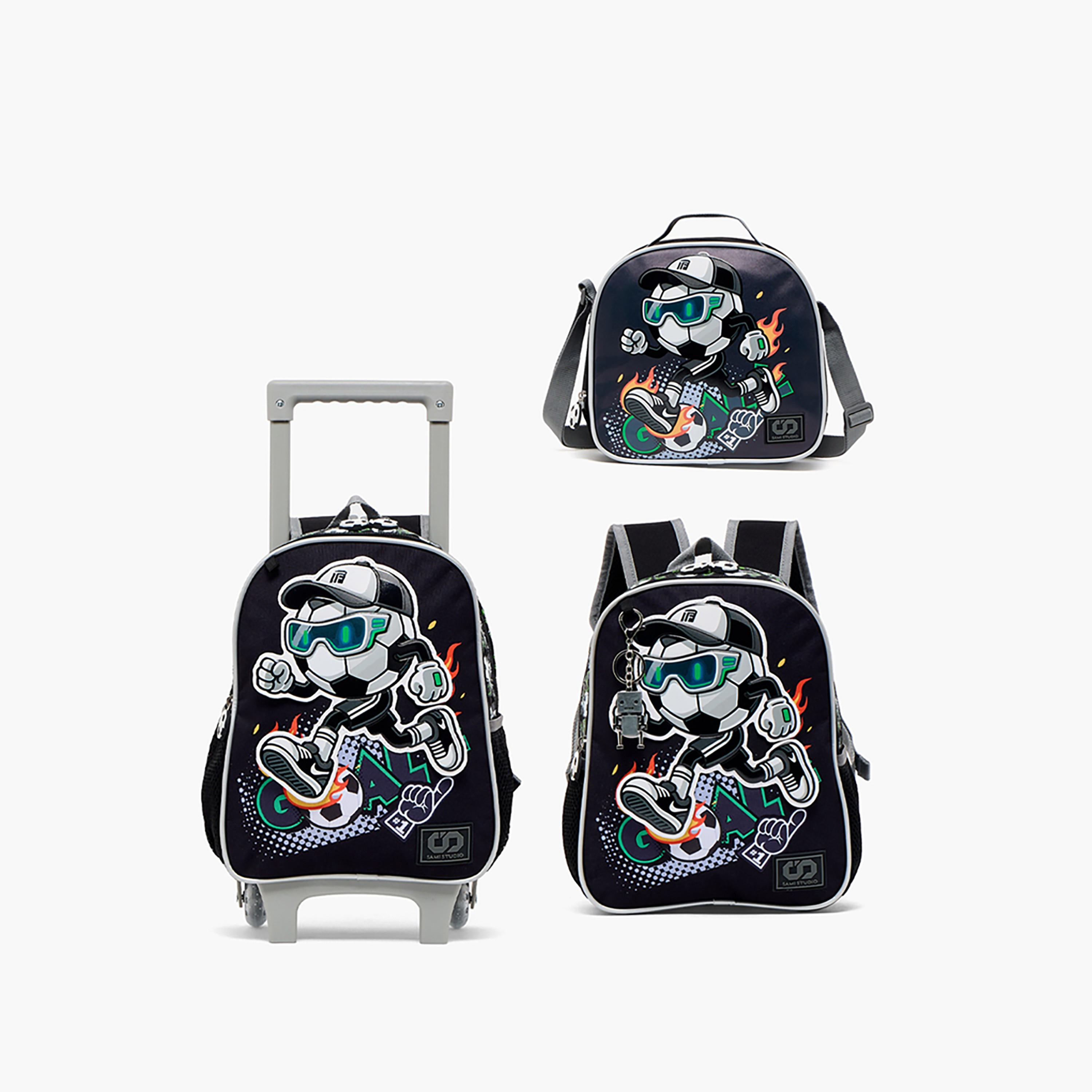 SAMI STUDIO Printed Backpack for Boys 5-8 Years with Adjustable Shoulder Straps - 12 inches-school-bagsandbackpacks-backpacks-image-9