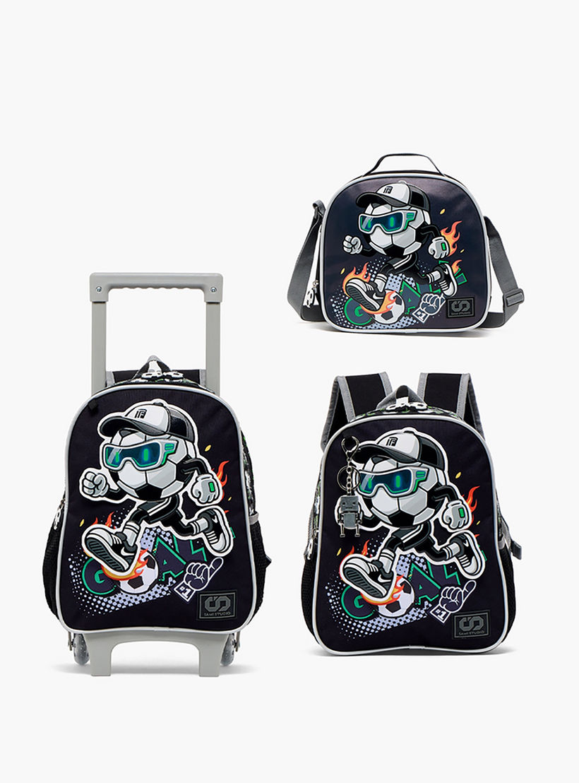 SAMI STUDIO Football Print Lunch Bag for Boys 8-13 Years with Insulation-school-lunchessentials-lunchbags-image-11